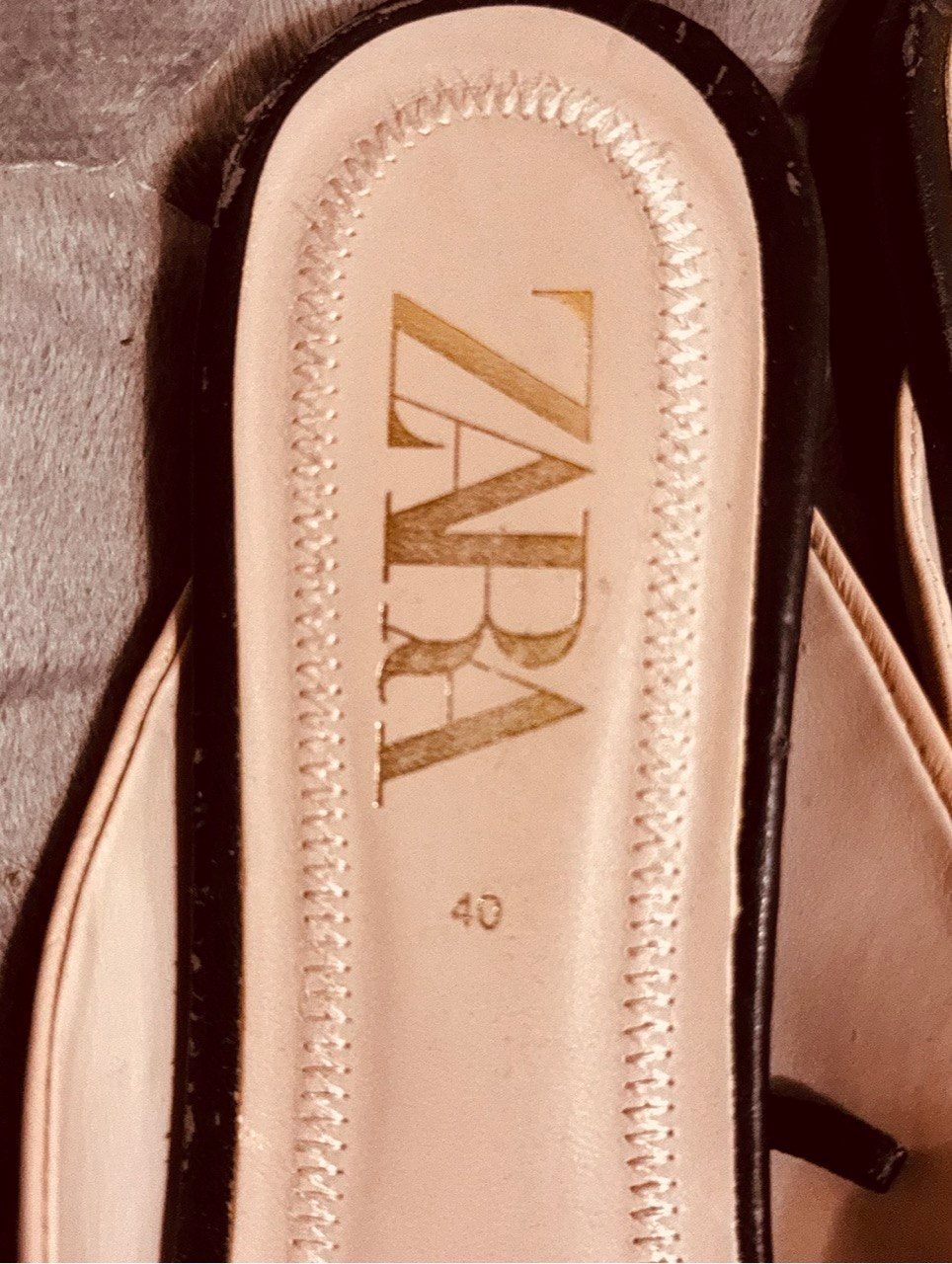 ZARA Two-Tone Cap-Toe Mules Size EU 40 - US 9-9.5 - photo 4
