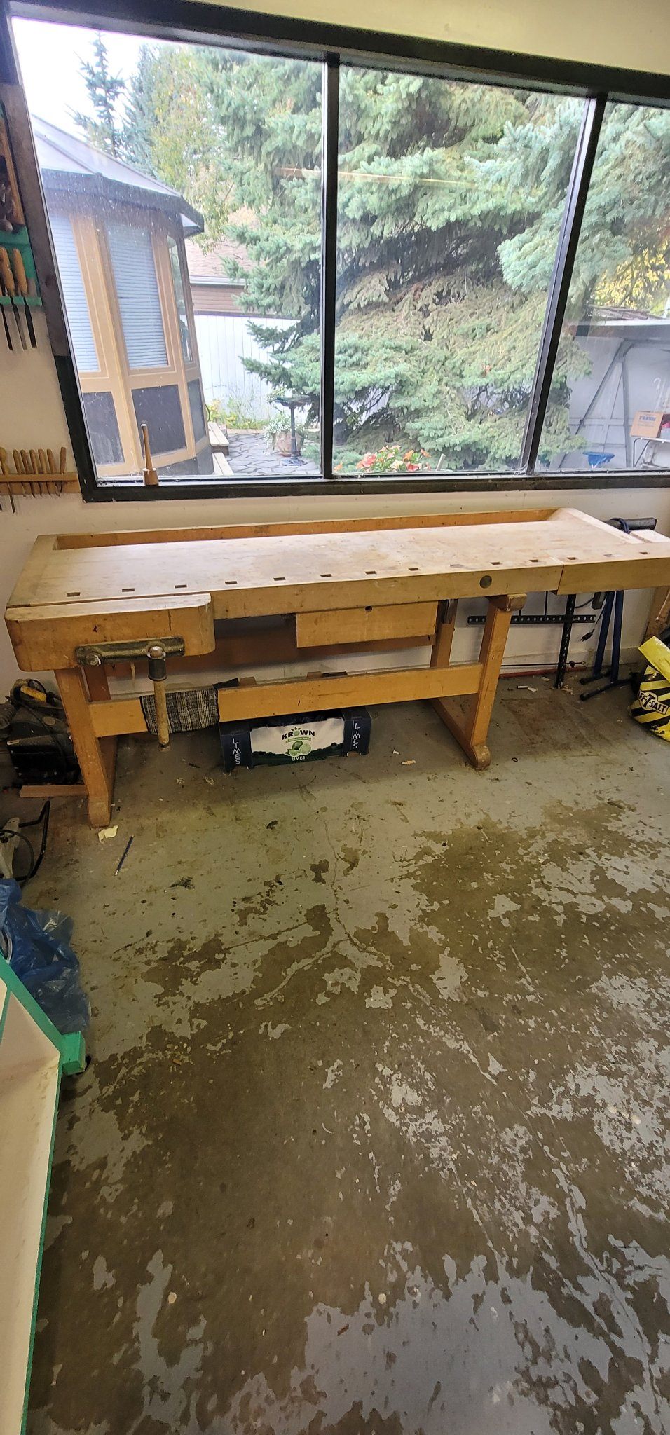European Beech Cabinetmaker's Workbench — Face + Tail Vise