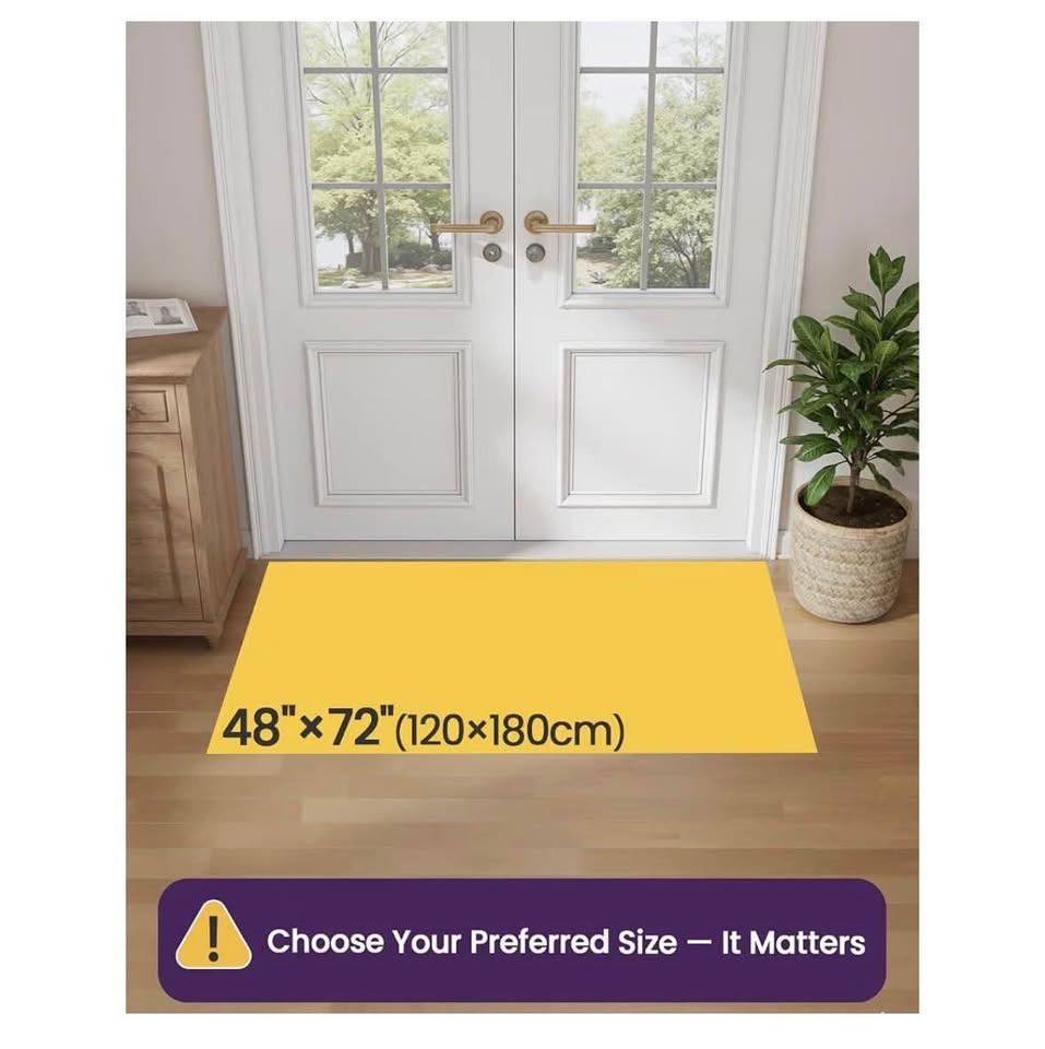 DEXI 4x6 Floral Beige Entryway Rug – Non-Slip, Washable - photo 3