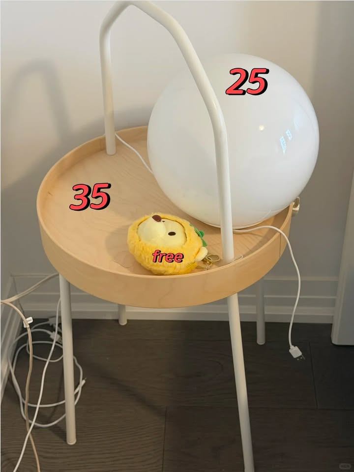 Coffee Table and Lamp
