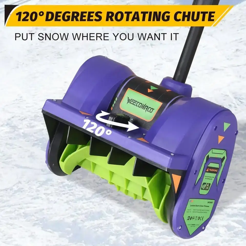 20V Lithium-Ion Cordless Electric Snow Shovel, 12 inch Snow Blow - photo 4