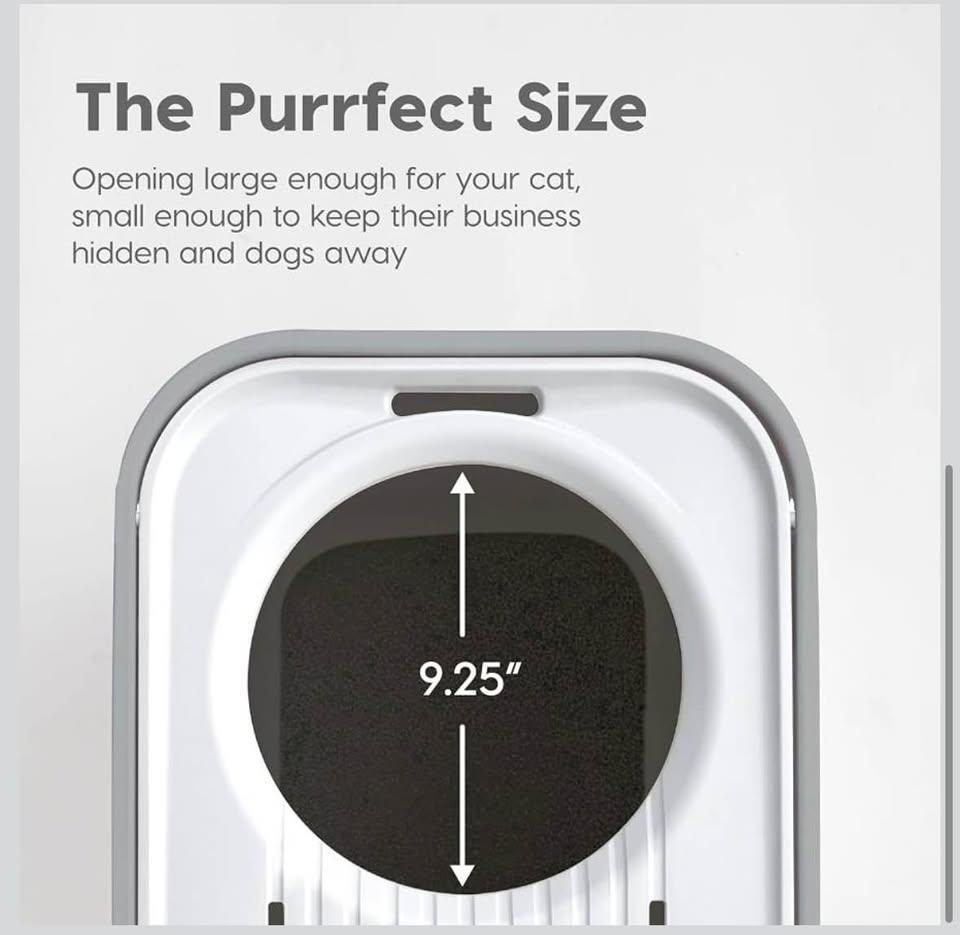 XL 20.5L x 14.75W x 14.5H Inch Cat Litter Box / Cat Toilet / - photo 4