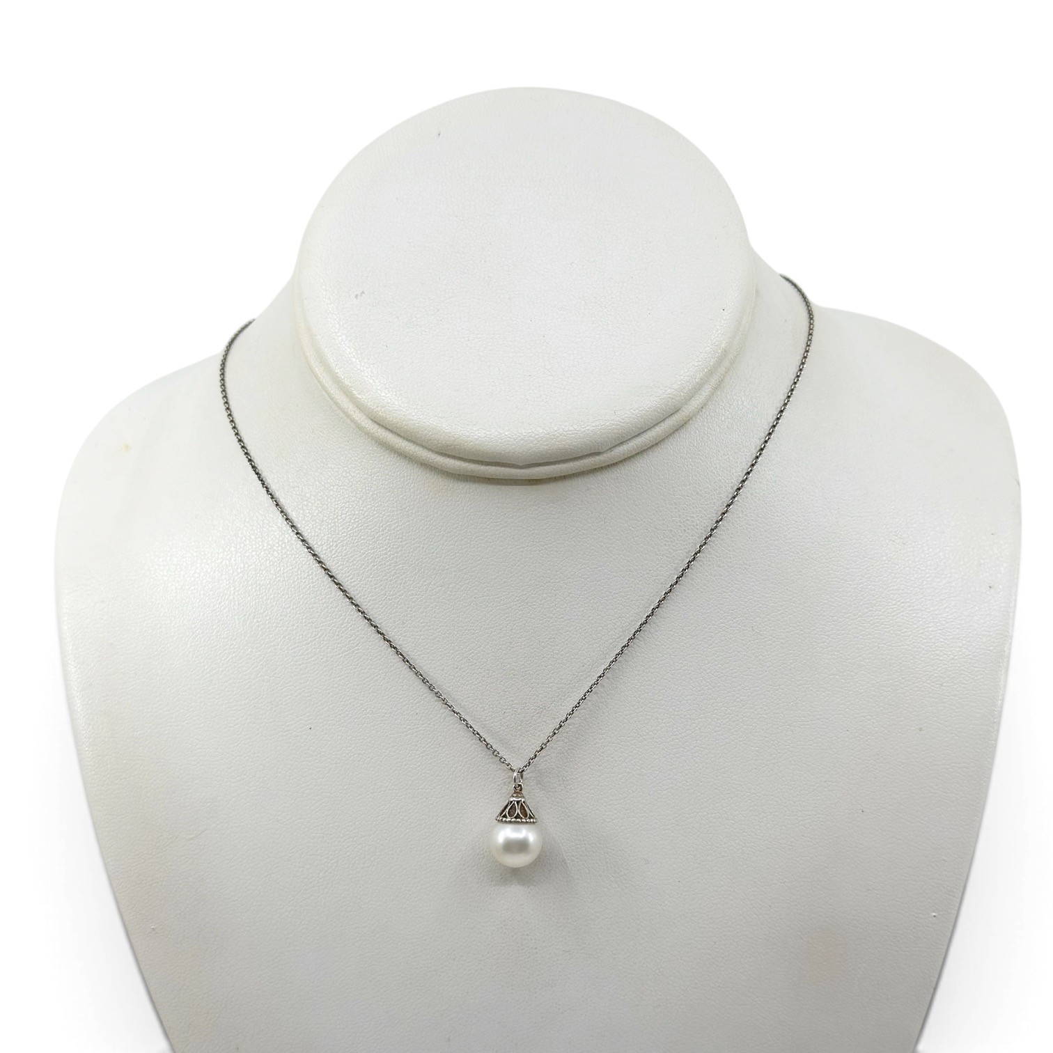 Tiffany & Co sterling silver Ziegfeld Collection Pearl necklace - photo 3