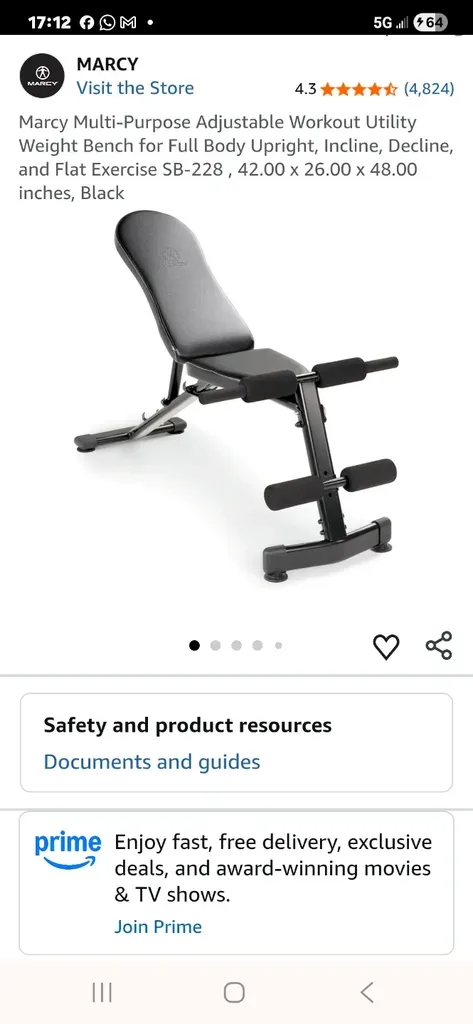 Marcy Adjustable Workout Weight Bench - photo 2