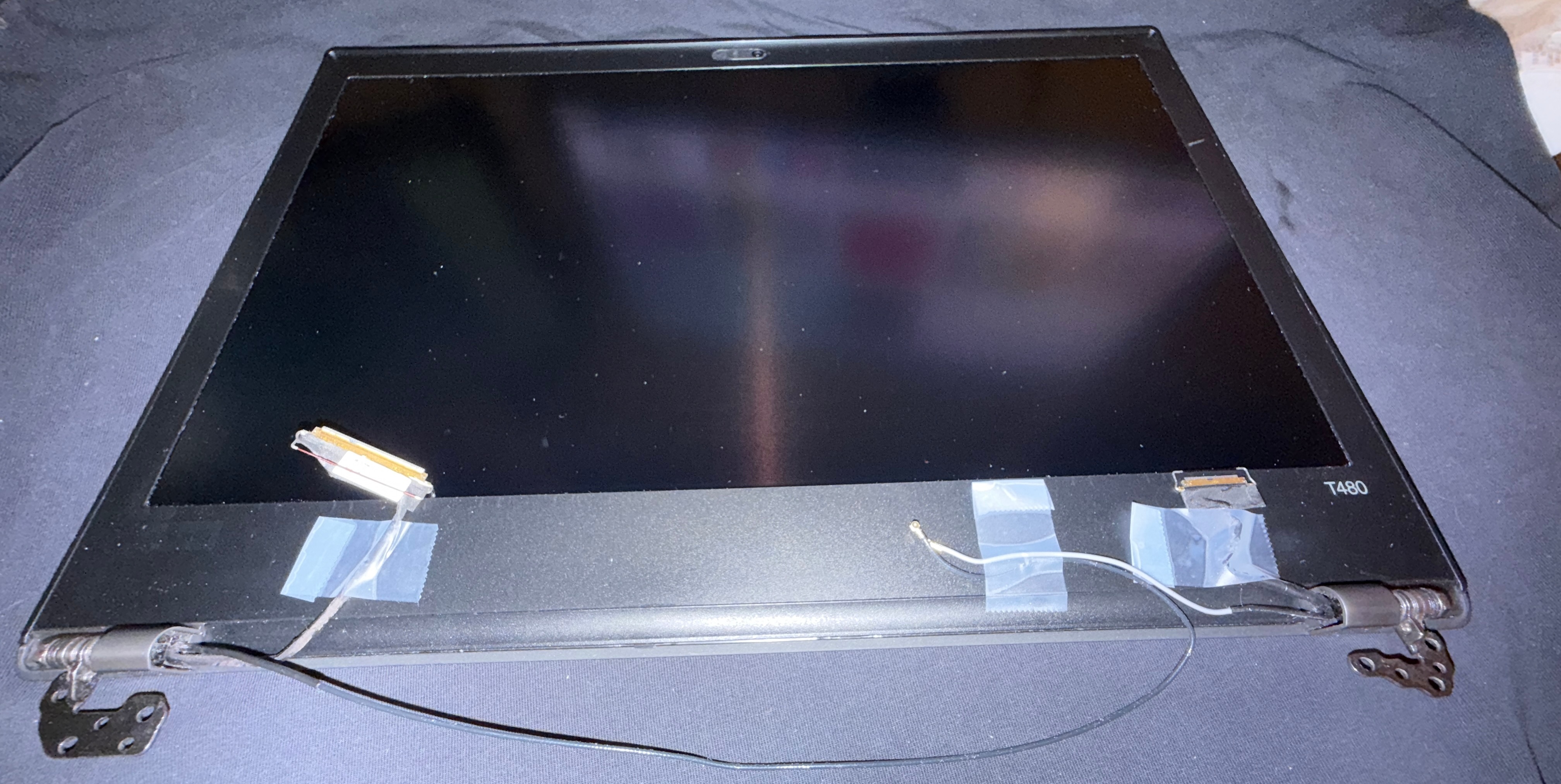USED - LENOVO LAPTOP LIDS WITH SCREENS, HINGES AND CABLES