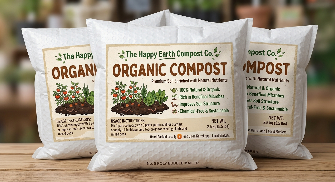 Organo See fesh natural compost packaged locally - photo 2
