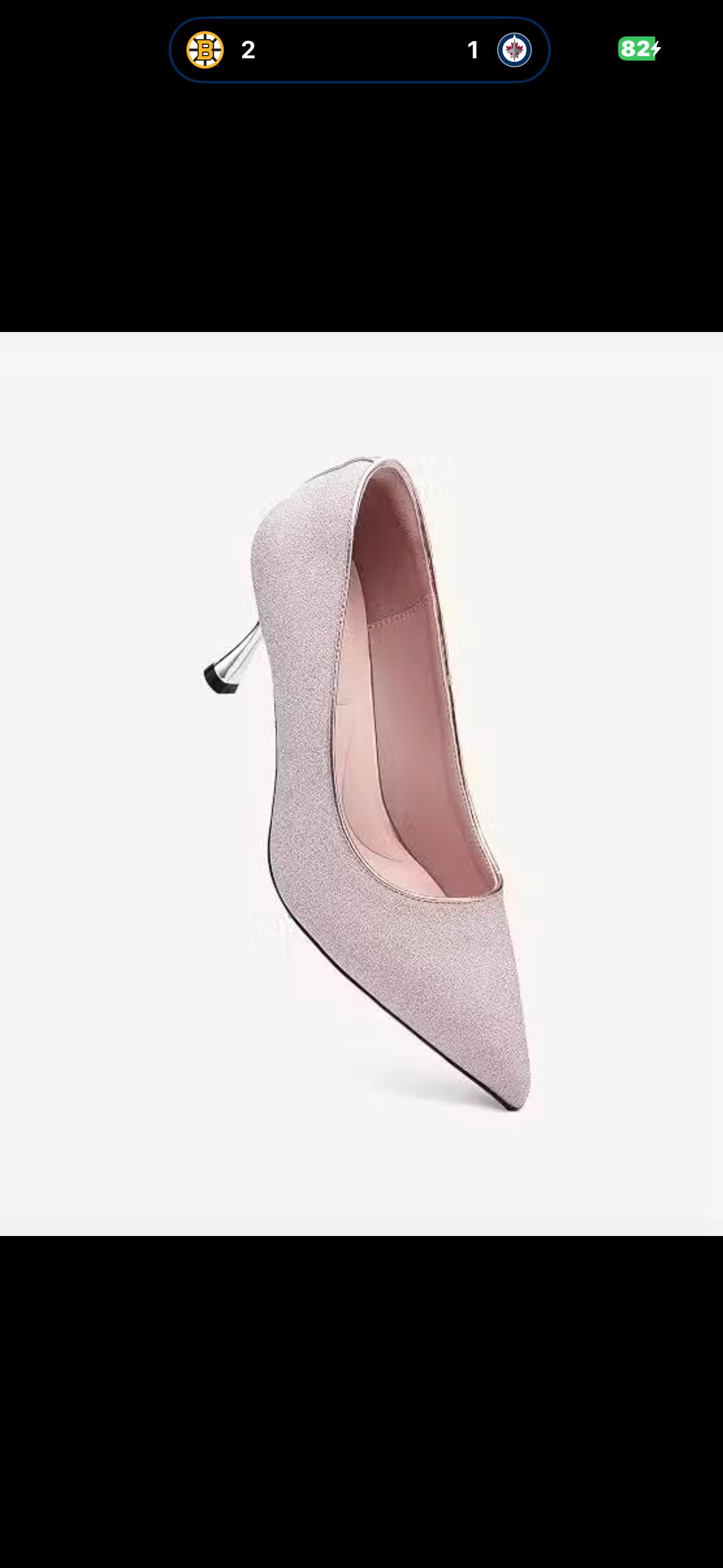 Newbella Pink Glitter Pointed Toe High Heels - photo 3