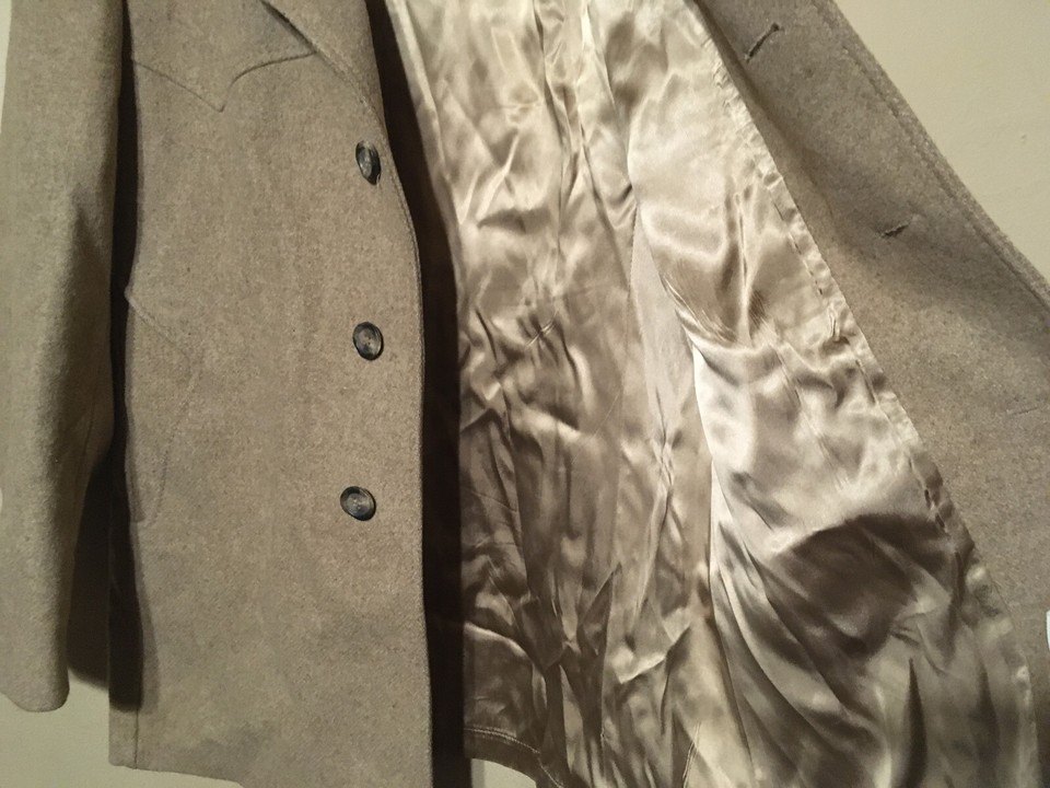 STRATOJAC WINER MANUFACTURING COMPANY MEN'S TAN WOOL JACKET S 40 - photo 5