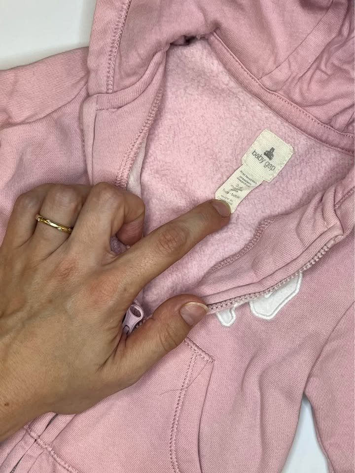 Gap Baby Girls Winter Footed Hooded Onesie 3-6M - photo 3