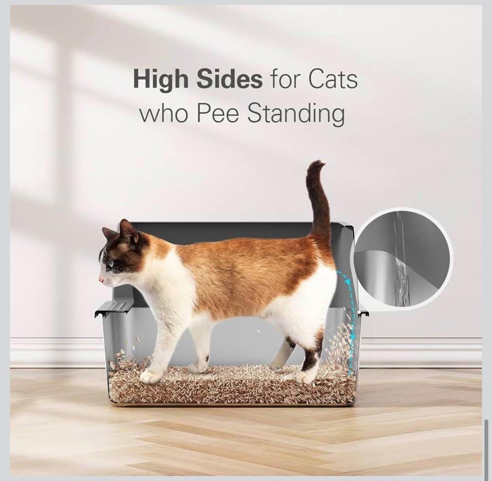 Stainless Steel Kitten Litter Box – Small Cat / Young Kitten – - photo 2