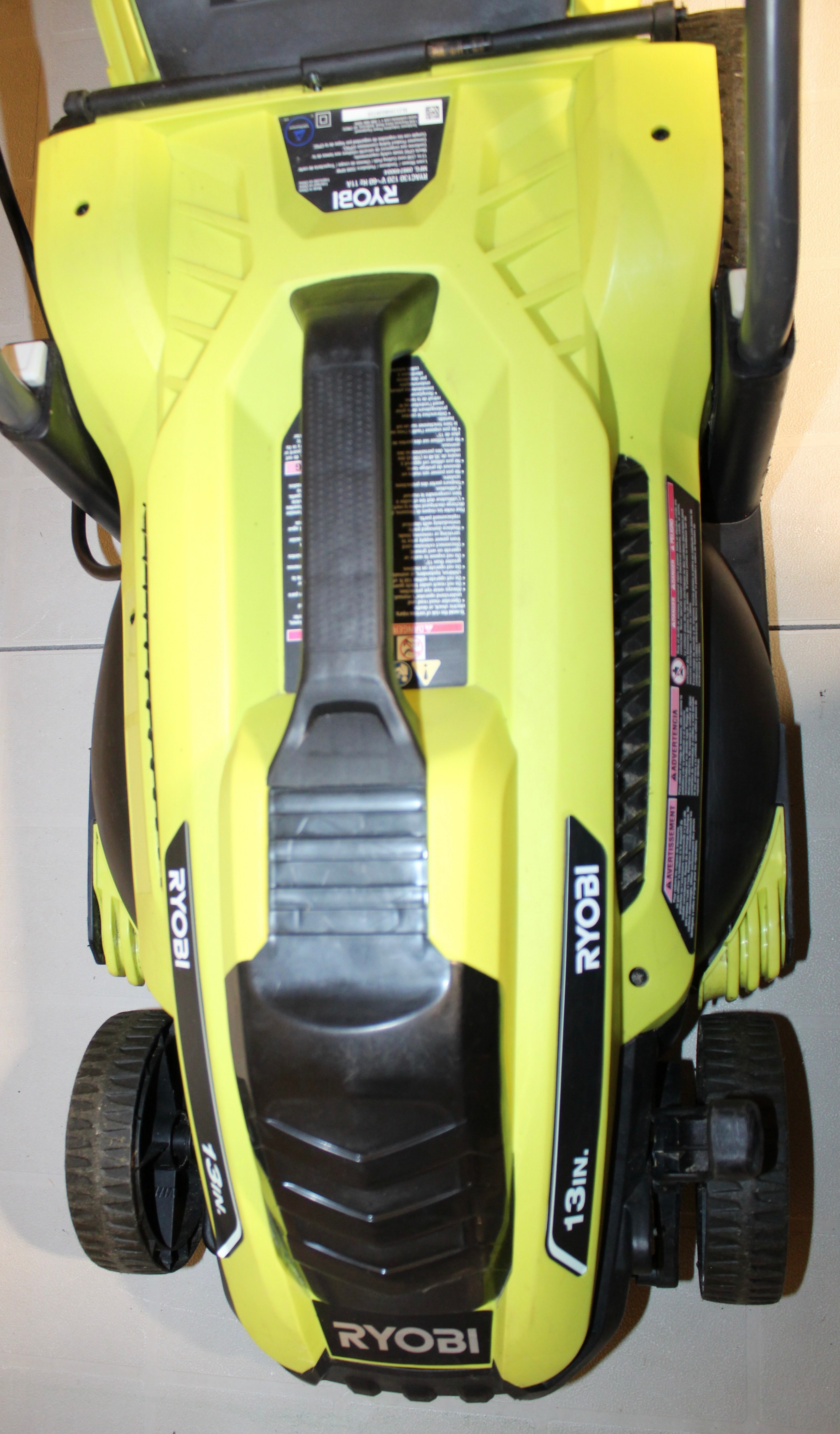 RYOBI 13-inch 11-Amp Corded Electric Lawn Mower (RYAC130-S) - photo 5