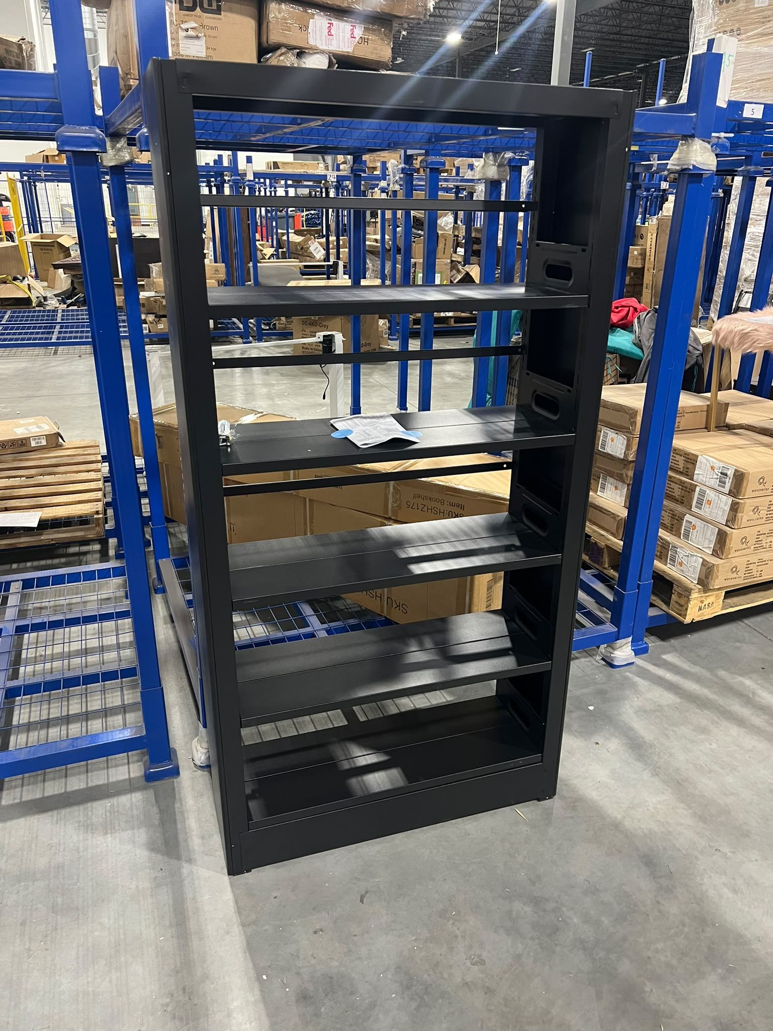 Metal Book Shelf $169 📚 Brand New – 5-Tier, 69"H x 36"W - photo 2
