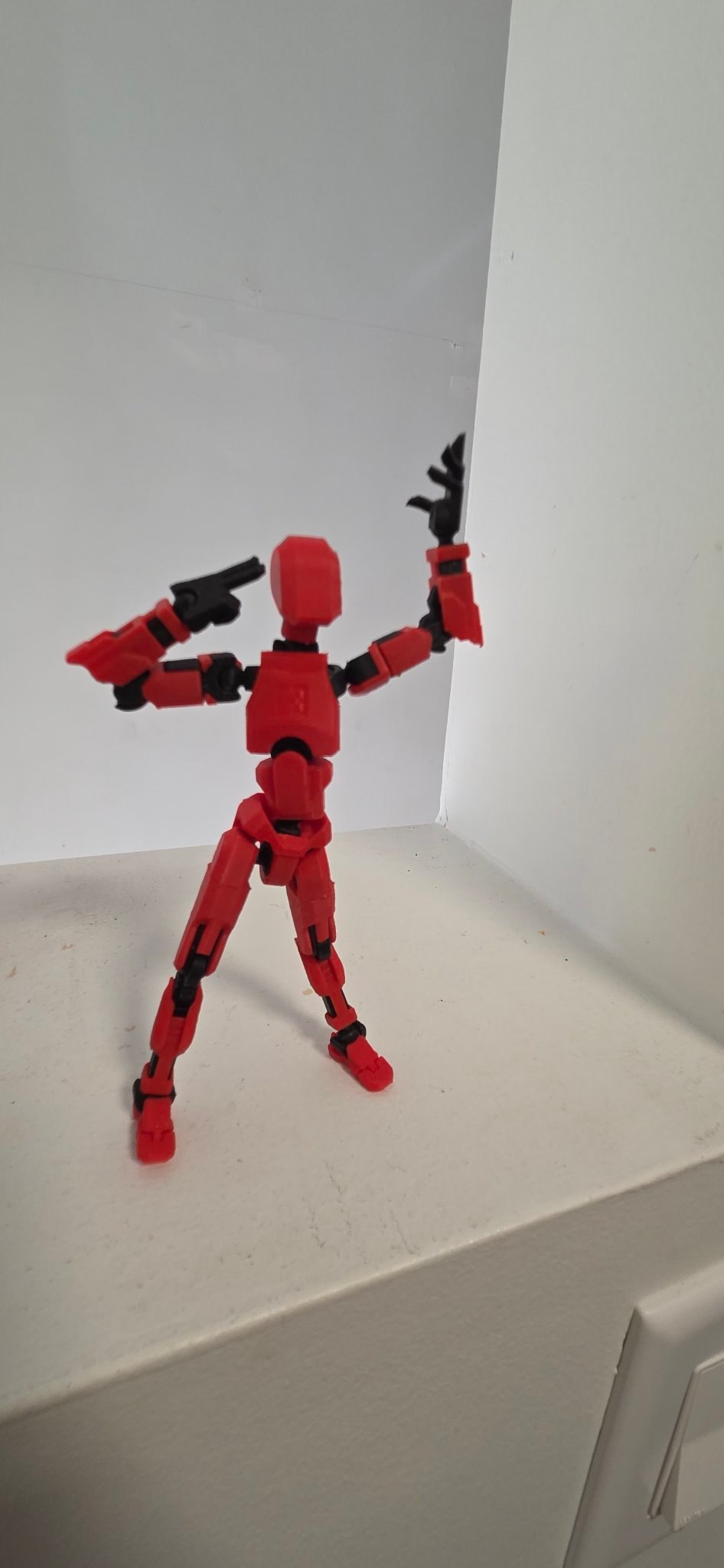 Dummy 13 Articulated Action Figure - 3D Printed (Red & Black) - photo 5