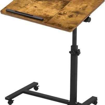 Portable Tilting Mobile Laptop Table - Tiger Wood