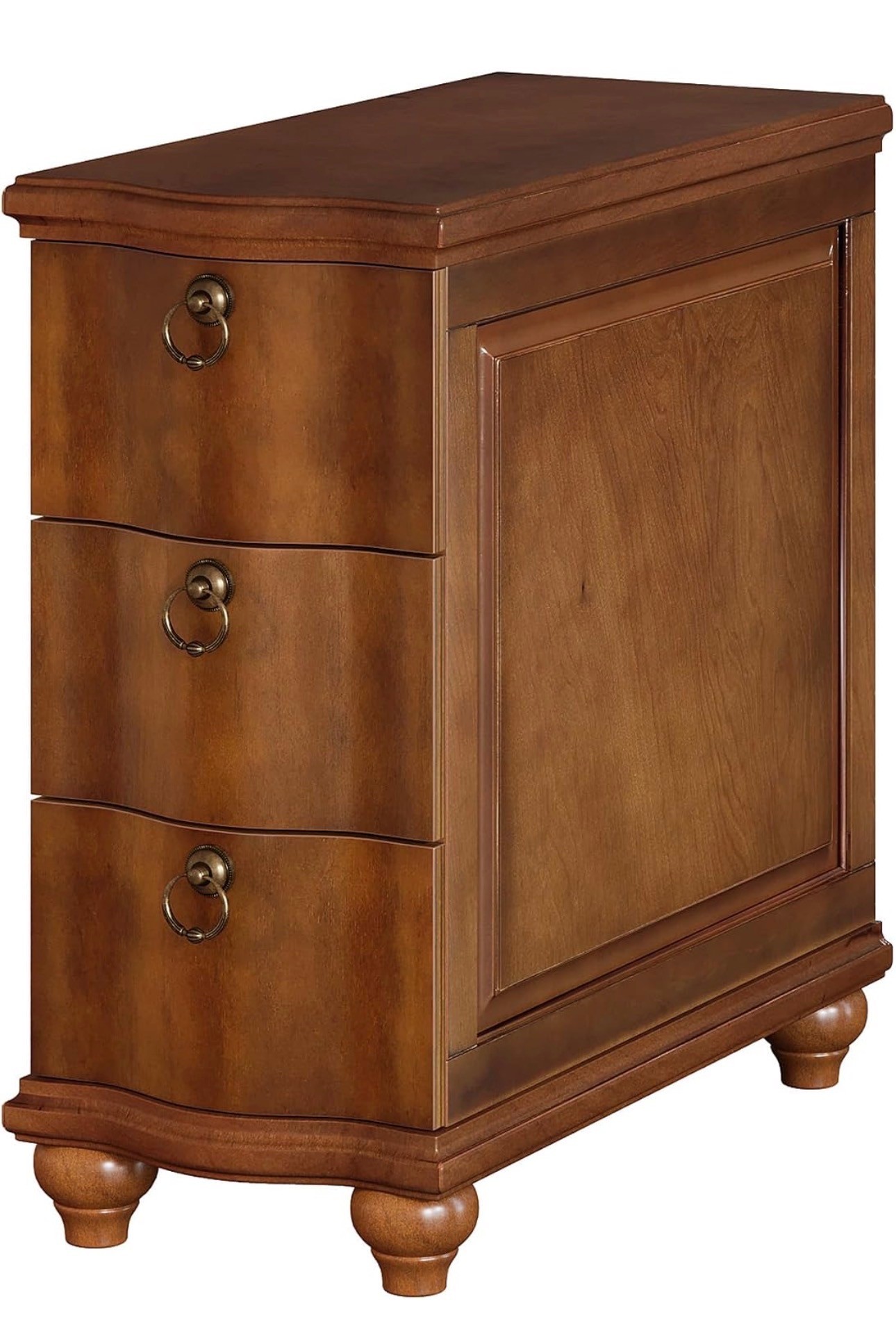 Traditional 3-Drawer Wooden Side Table / Nightstand – Brand New - photo 4