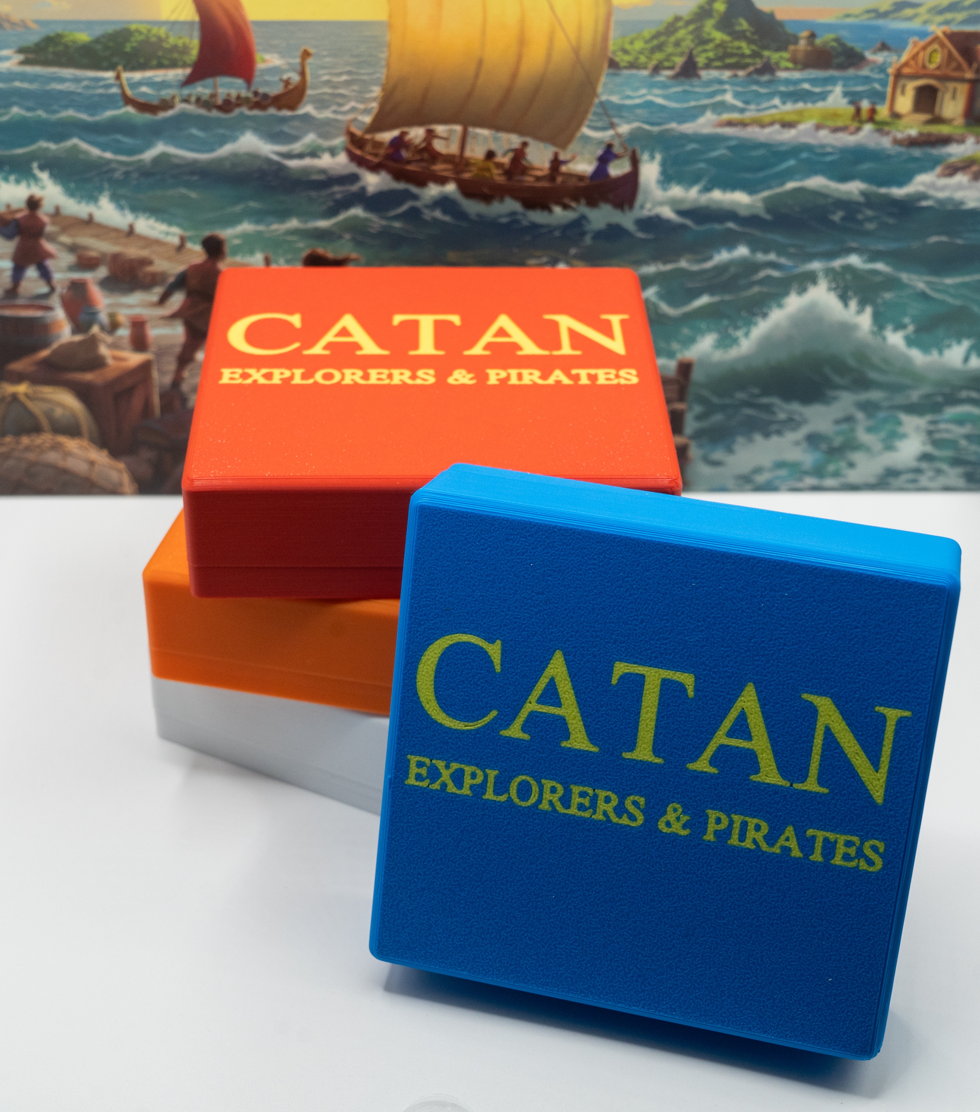 Catan Explorers & Pirates player Piece boxes