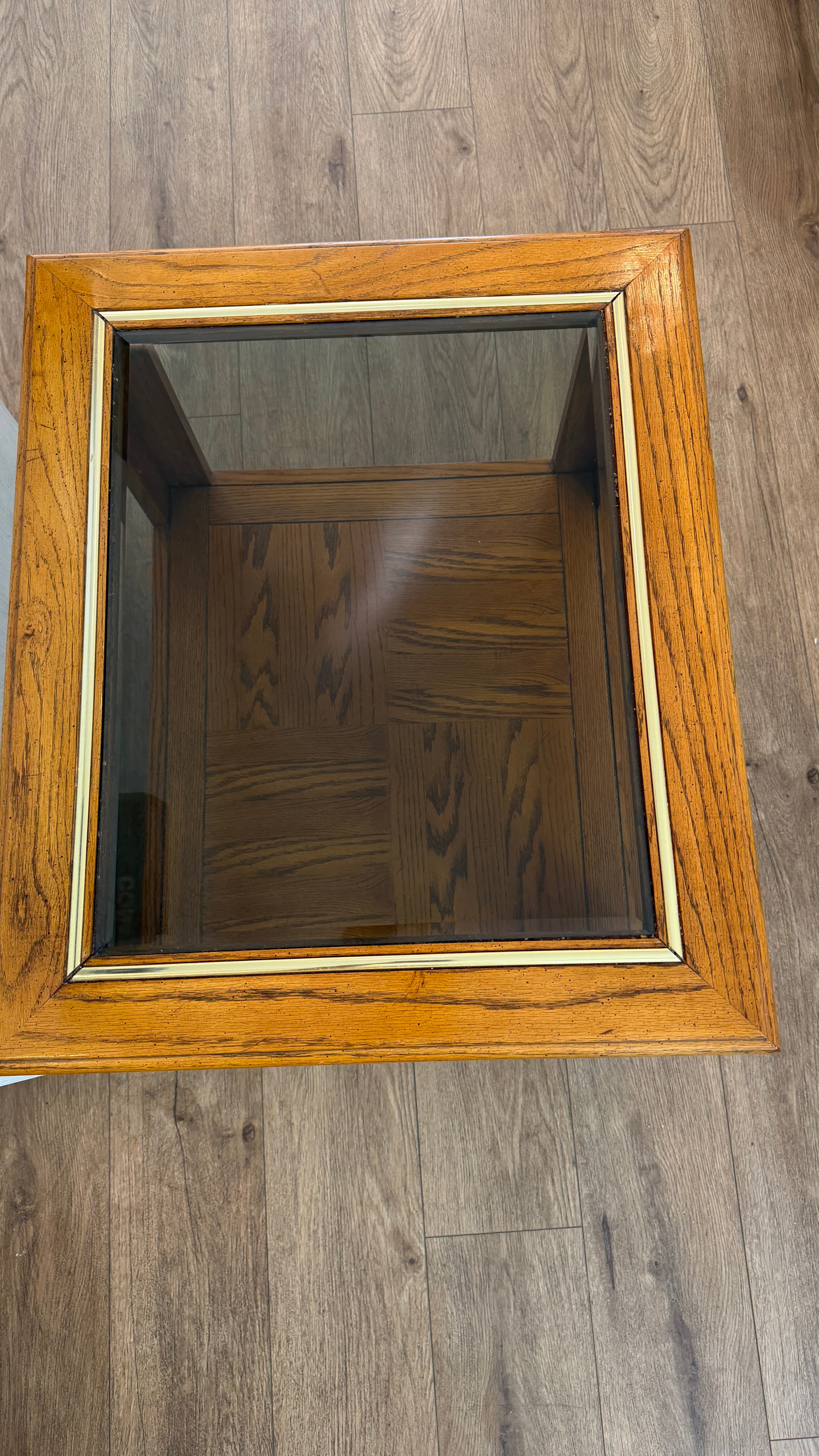 Glass Top Table with Bottom Shelf - photo 3