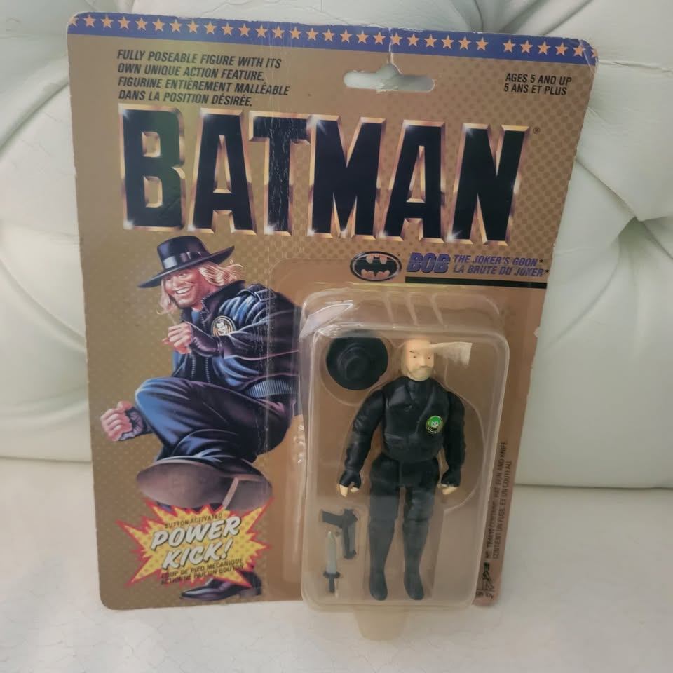 Vintage 1989 Batman Bob the Joker's Goon Figure — New on Card