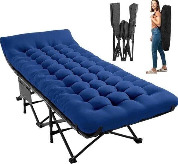 Navy Folding Cot with Mattress — Brand New - photo 2