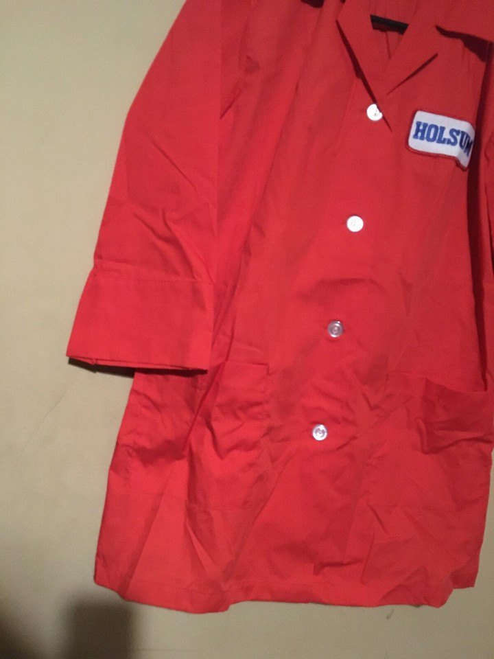 HOLSUM SOLID RED LONG SLEEVE SHIRT MEDIUM CLEVER MAID UNIFORM CO - photo 4