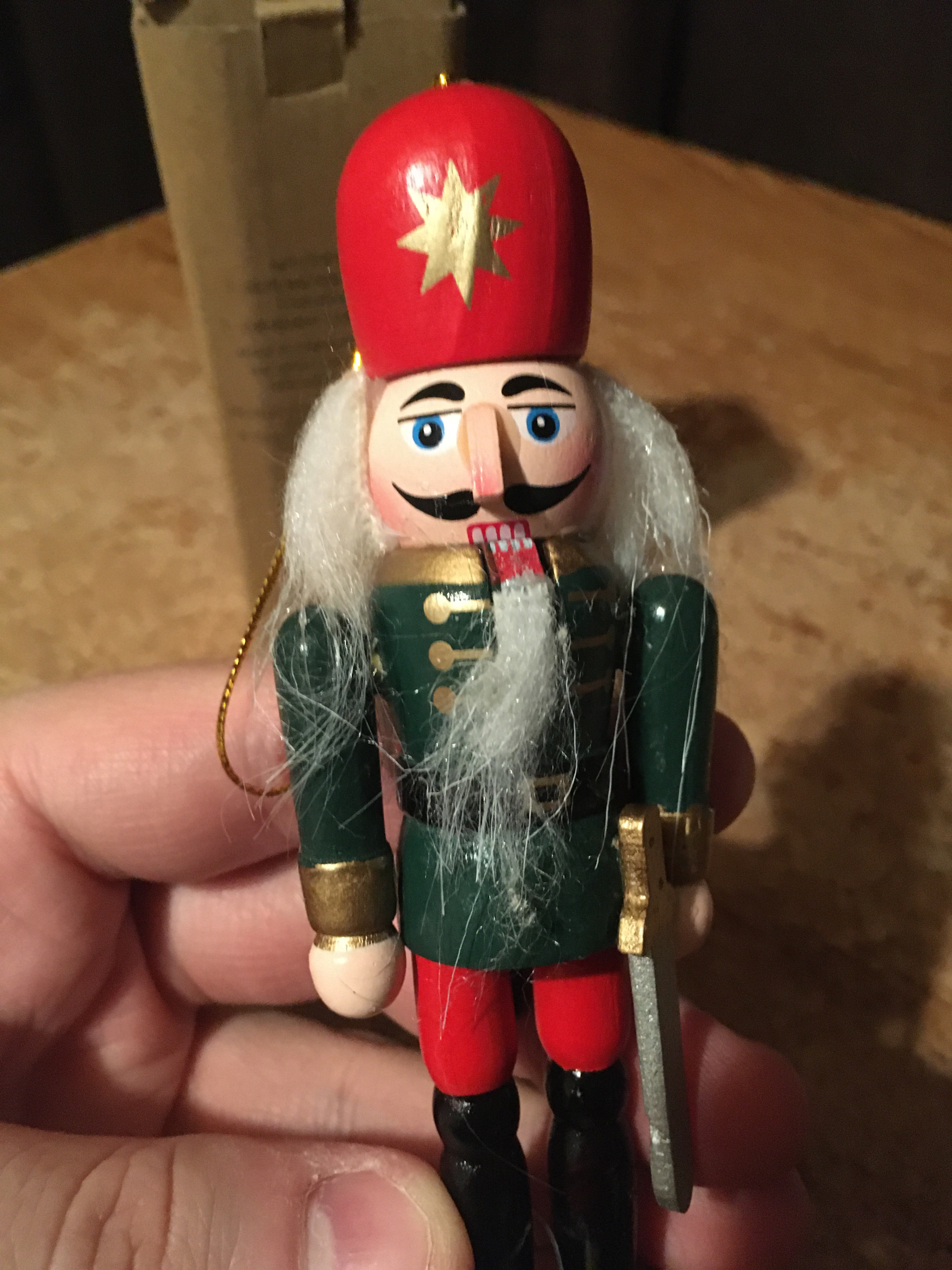 AVON 2023 NUTCRACKER CHRISTMAS WOODEN ORNAMENT NEW IN BOX - photo 2
