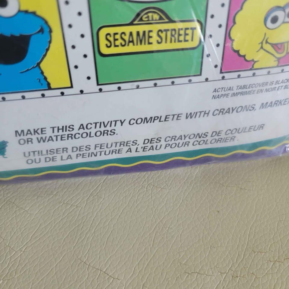 Sesame Street activity coloring tablecover sealed - photo 4
