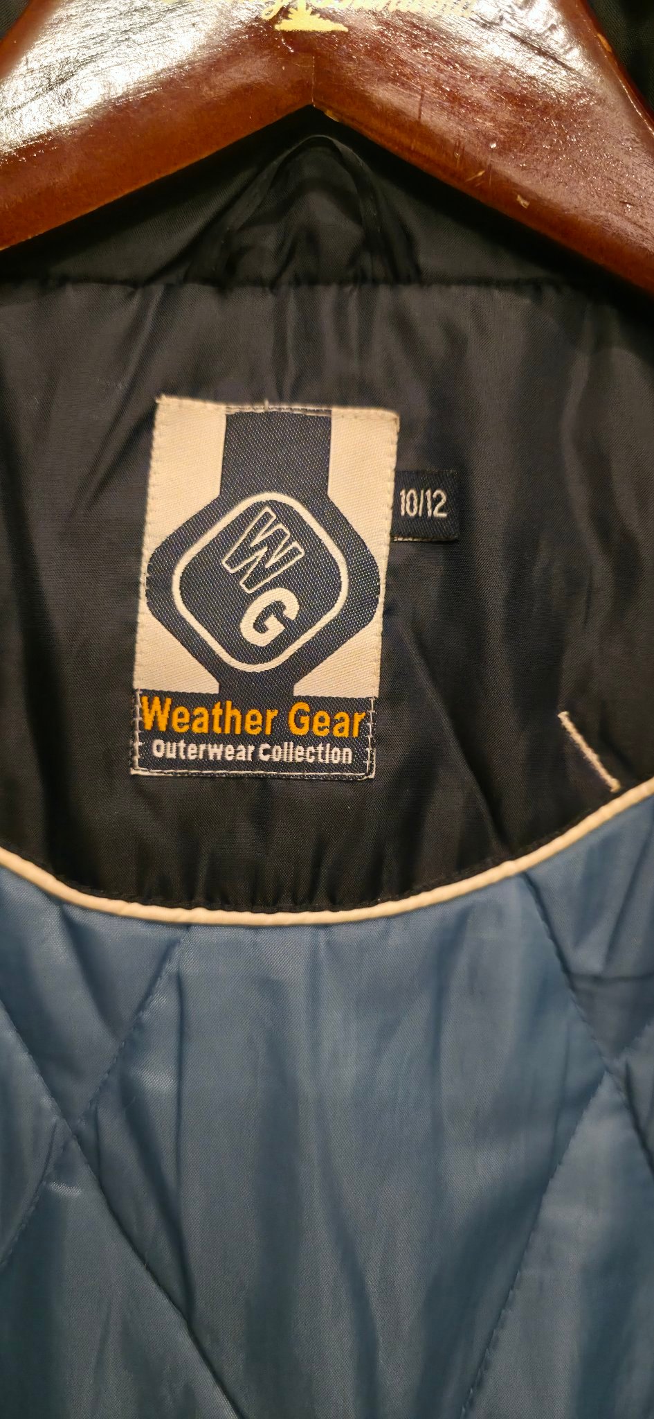 Kids Weather Gear quilted winter jacket size 10/12, navy - photo 4
