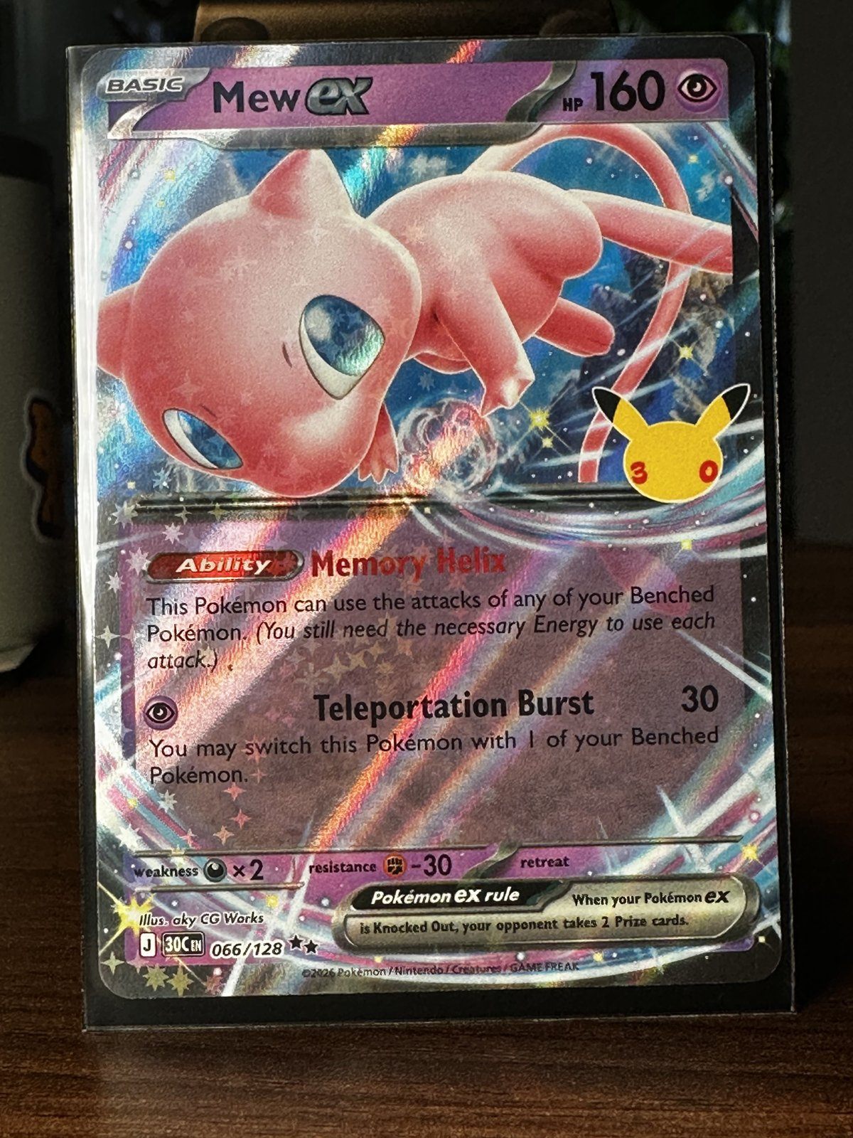 Mew ex 066/128 - Pokemon 30th Celebration
