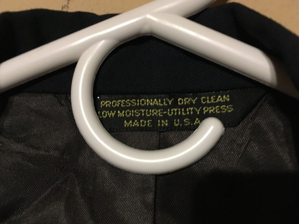 VINTAGE JACK ROBBINS CLOTHES SUIT NAVY BLUE CHICAGO - photo 3