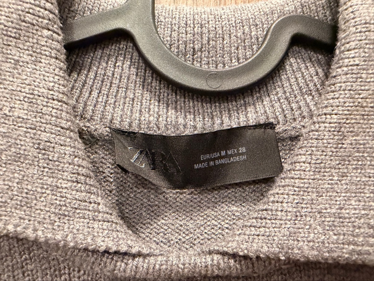 Zara Grey Collared Knit Vest, Size M - photo 4