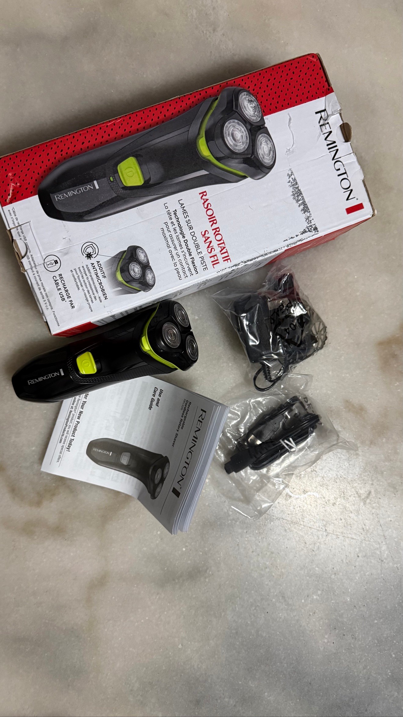 NEW Remington Cordless Rotary Shaver, No Stubble Gaurd