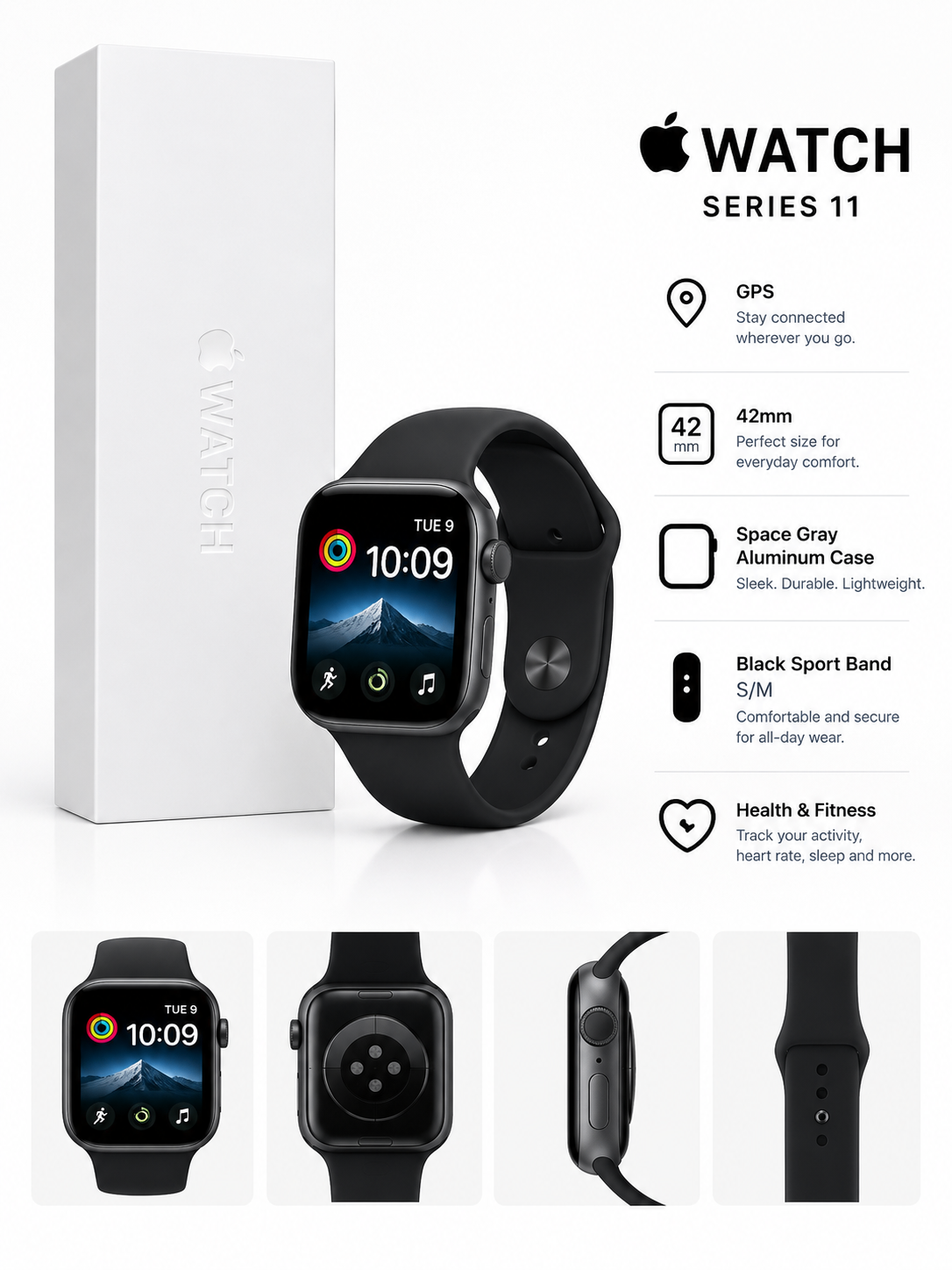 Unopened Apple Watch Series 11 – GPS, 42mm - photo 2
