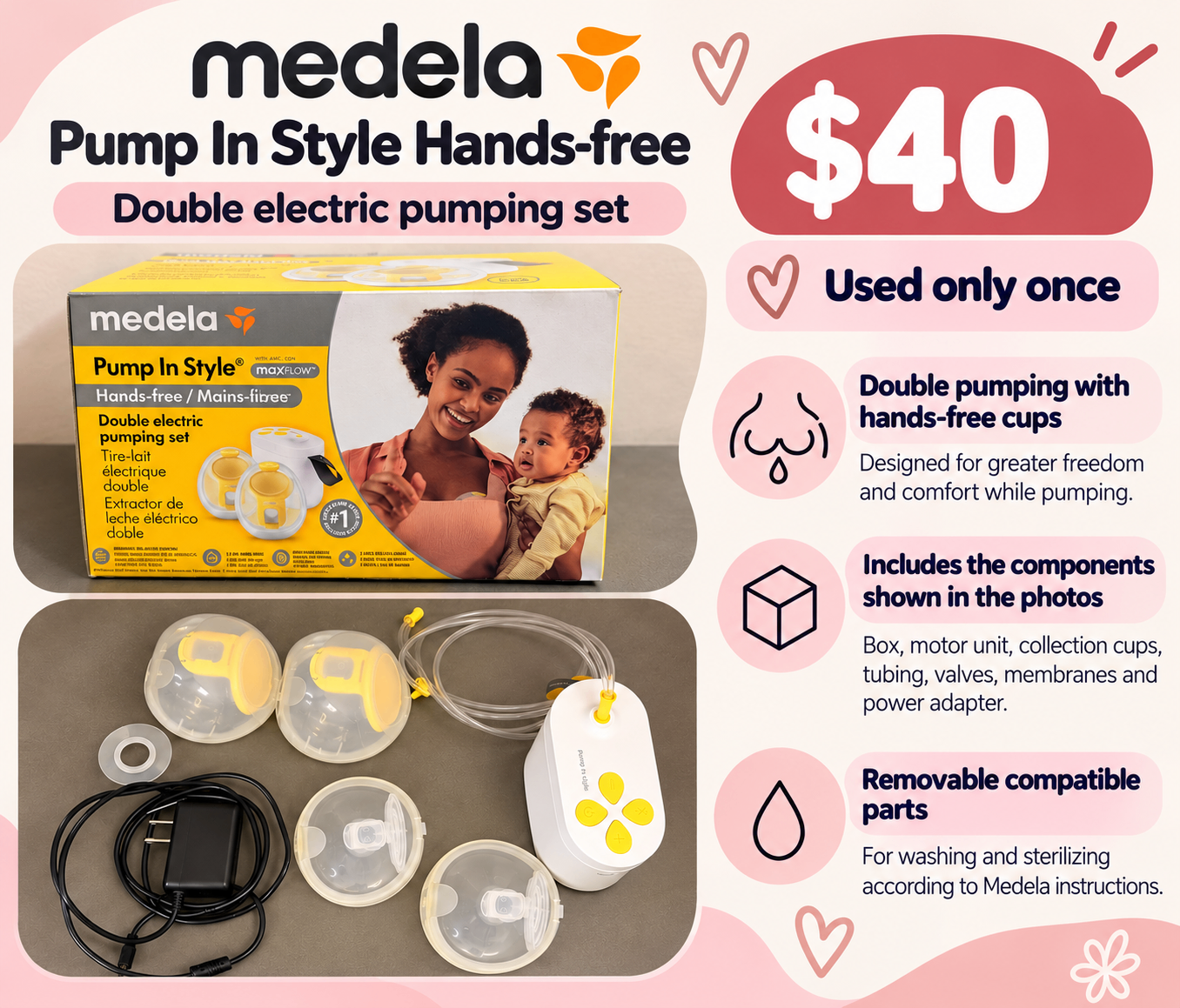 Medela Pump In Style Hands-free Set