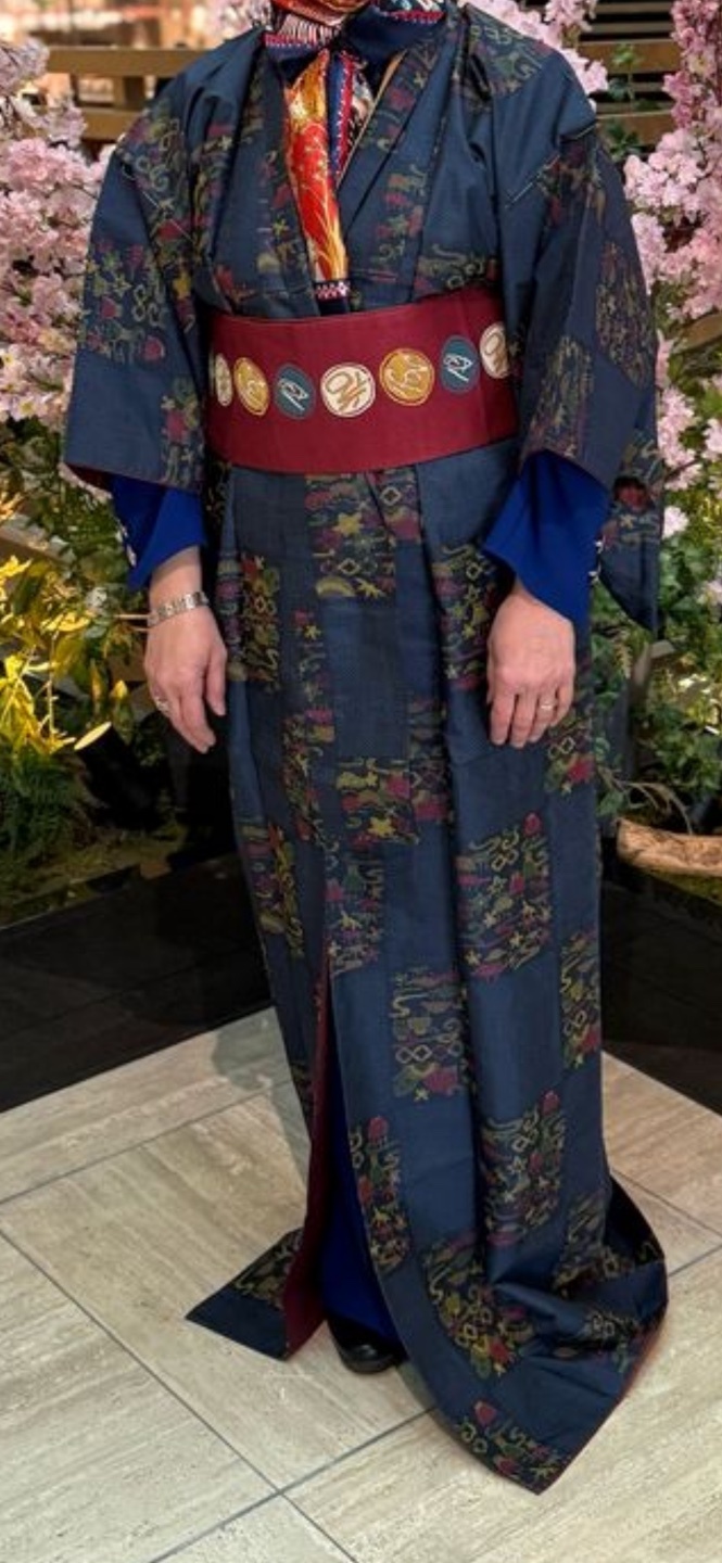 Vintage Japanese Kimono with Obi