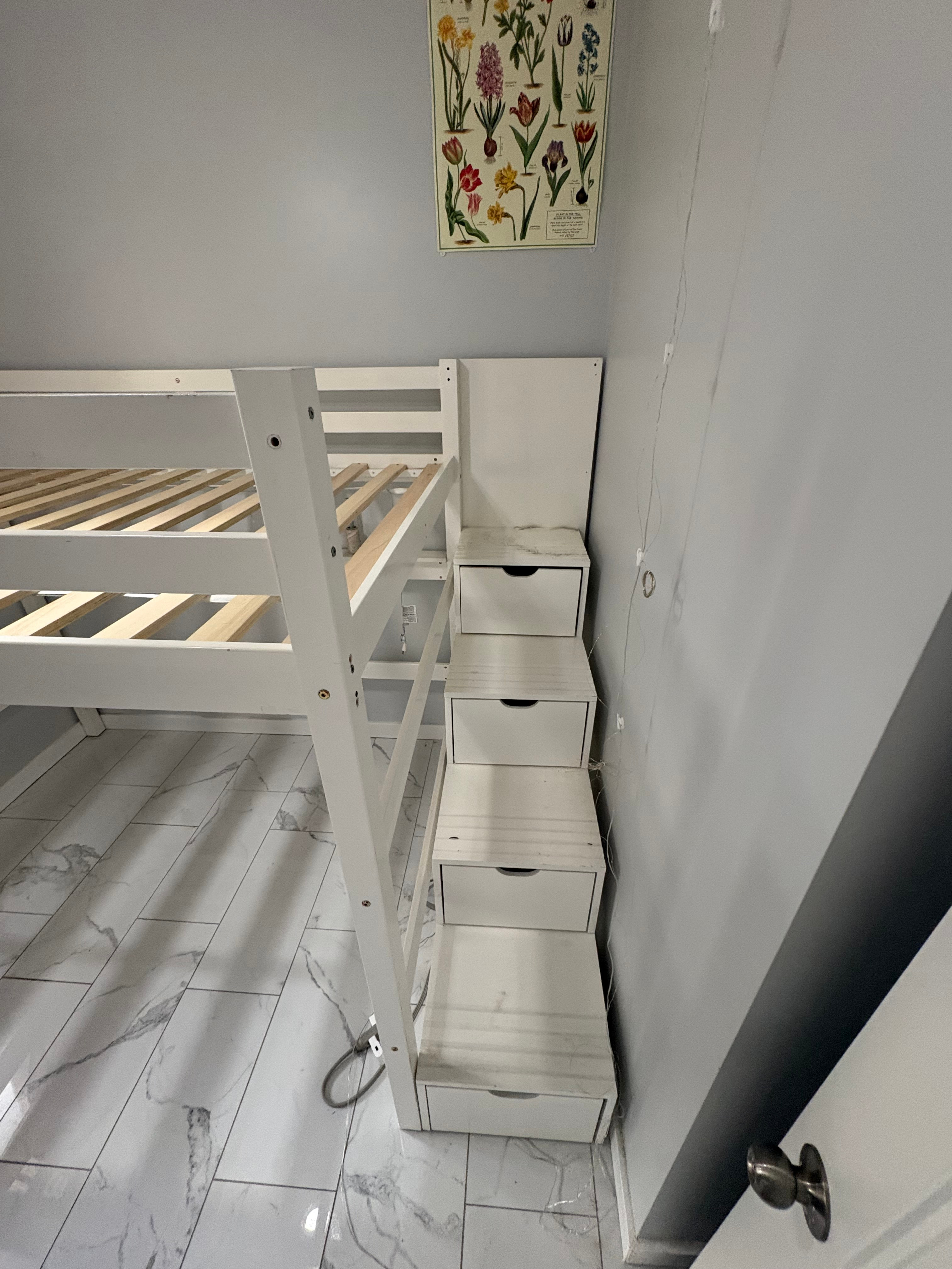 Double Loft Bed Frame with Stairs - Scanica - photo 5