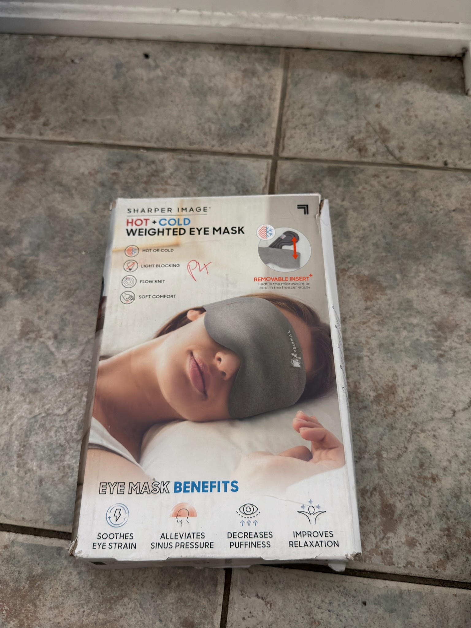 Sharper Image Hot + Cold Weighted Eye Mask
