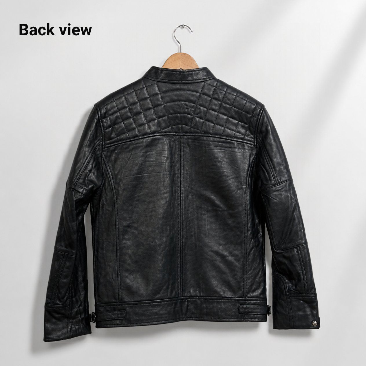 JKT-064 — Men's leather moto jacket — brand new, size M - photo 3