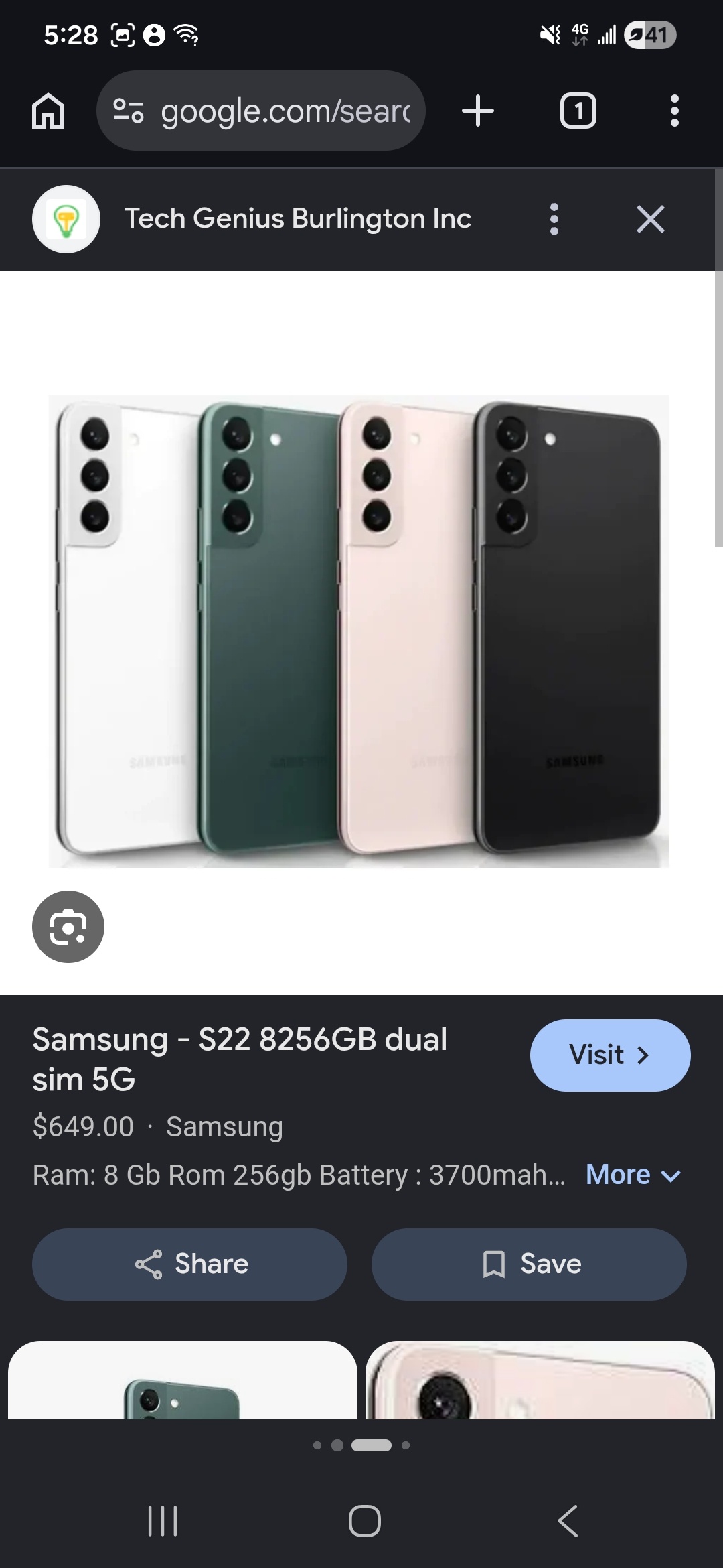 Samsung Galaxy S22 5G 256GB Dual Sim - photo 2