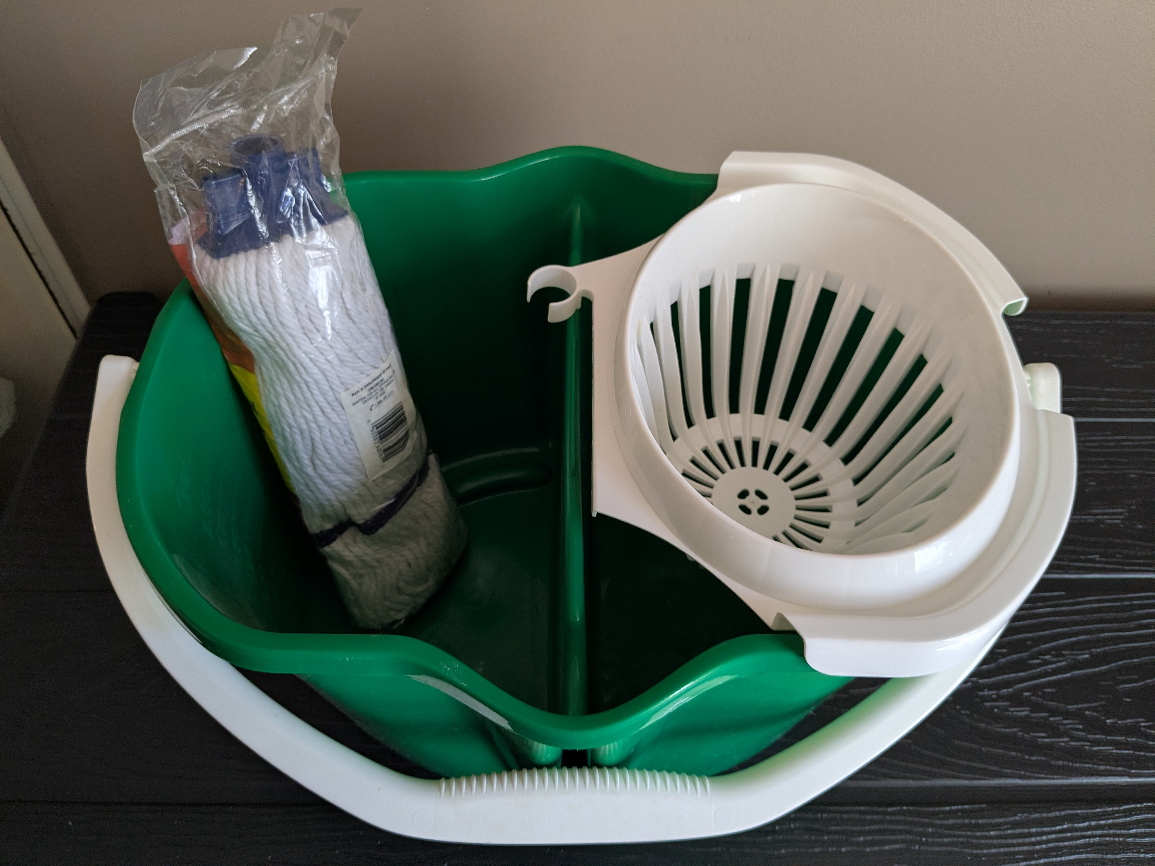 Libman Clean & Rinse Bucket, 4 Gallon + mop + drainer (READ AD) - photo 2