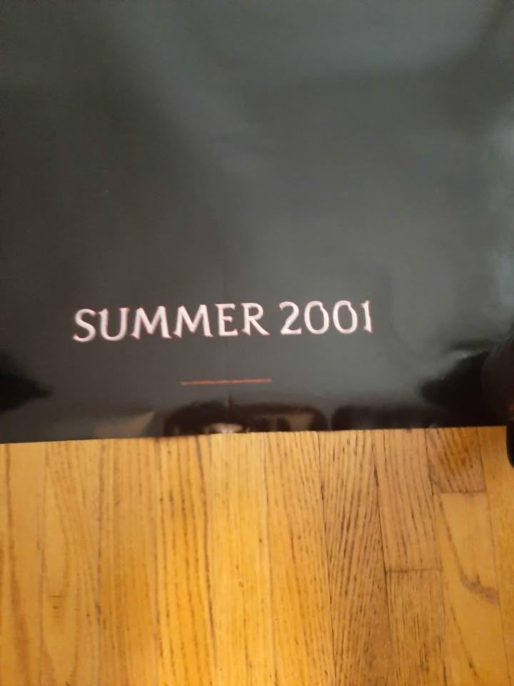 Jurassic Park 3 original movie theater poster - photo 2