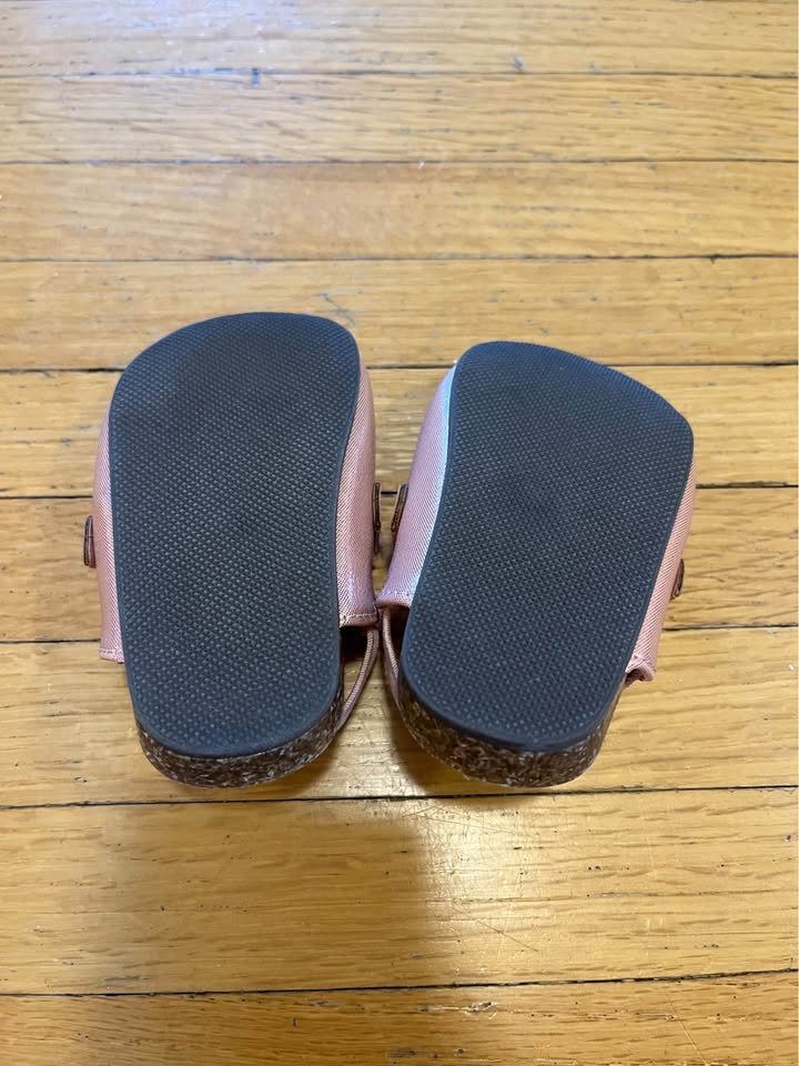 Old Navy Rose Gold Glitter Clog Sandals Size 6-12M - photo 3