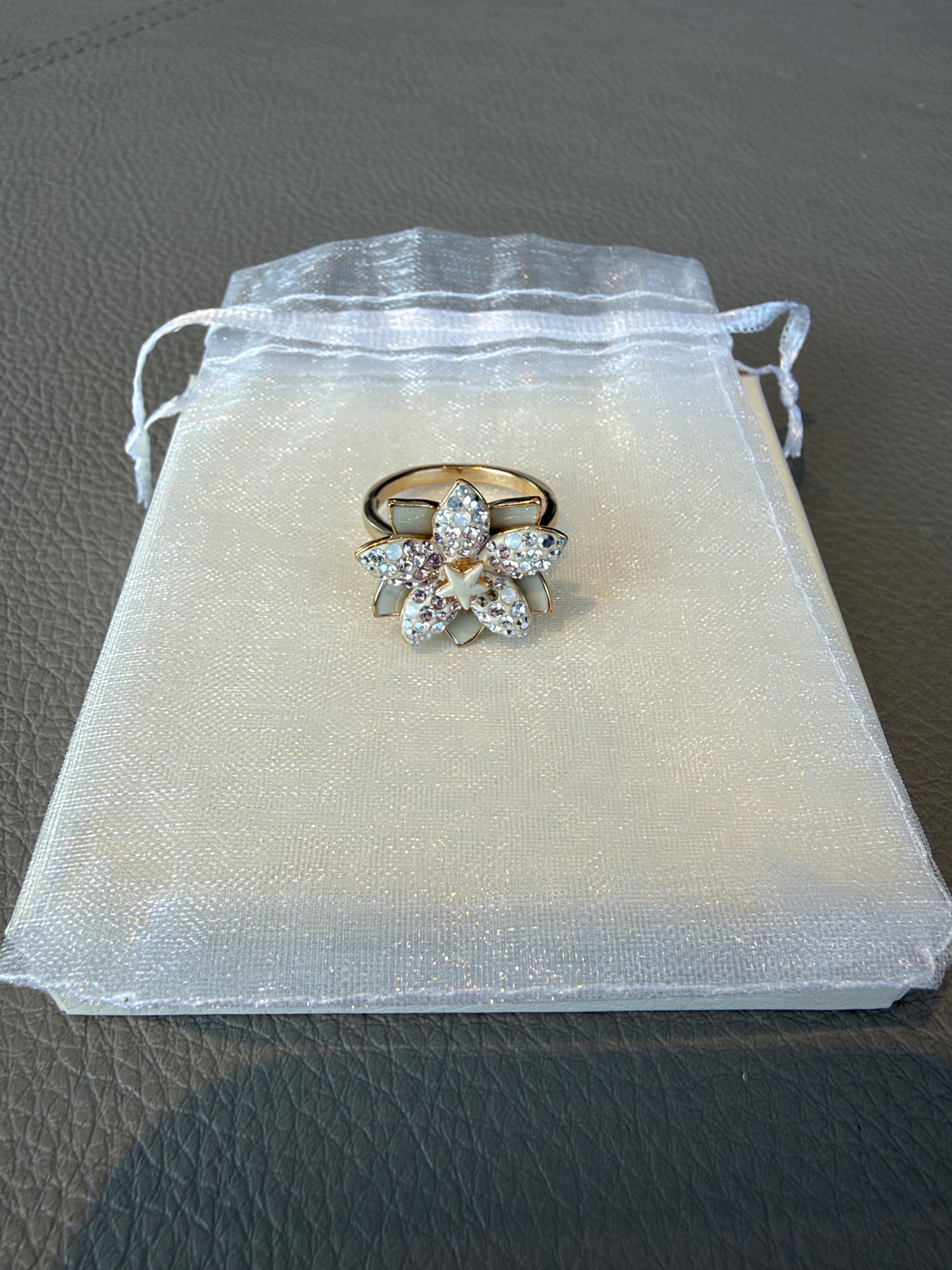 Swarovski Louella Flower Ring, Retired, Size 55 (US 6.75) - photo 5