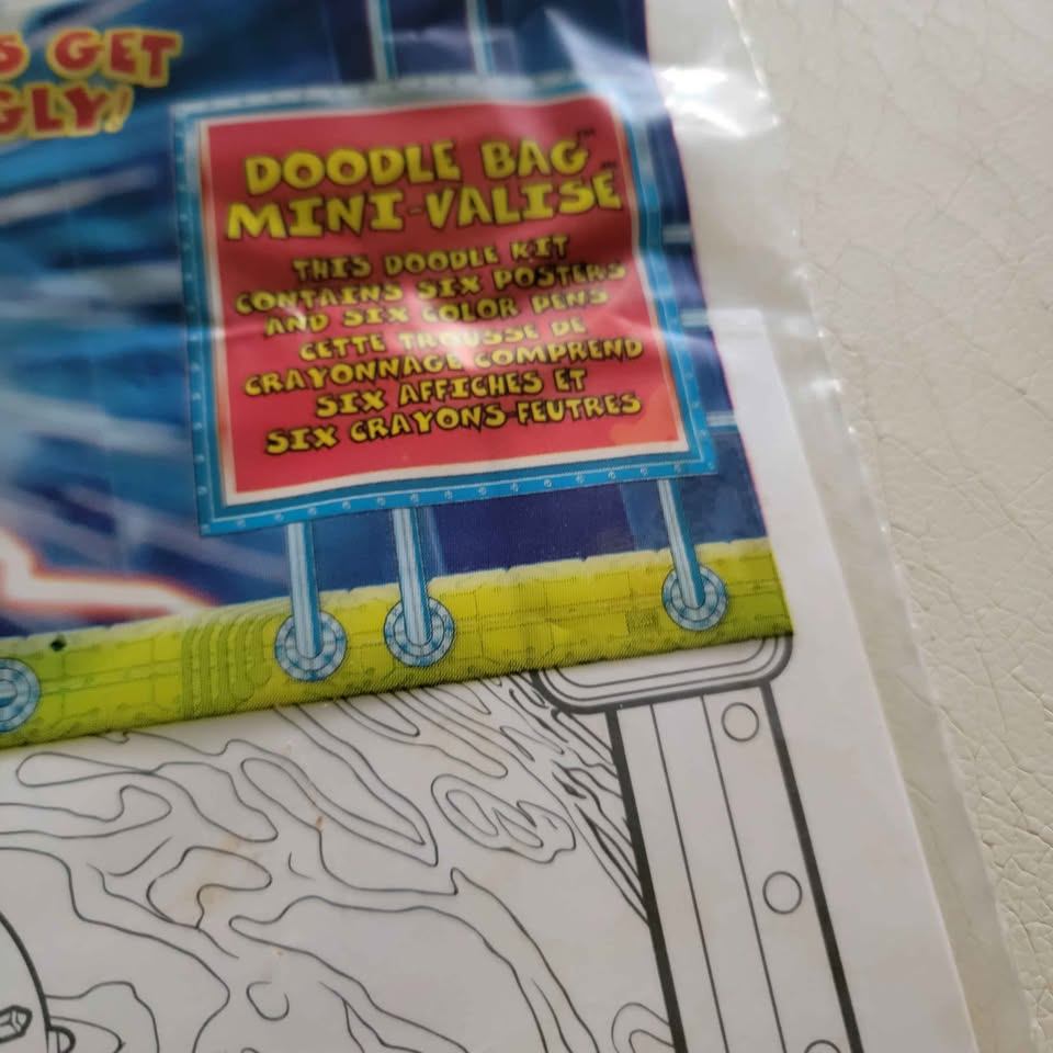 vintage Butt-Ugly Martians "Doodle Bag Mini Valise" activity - photo 4