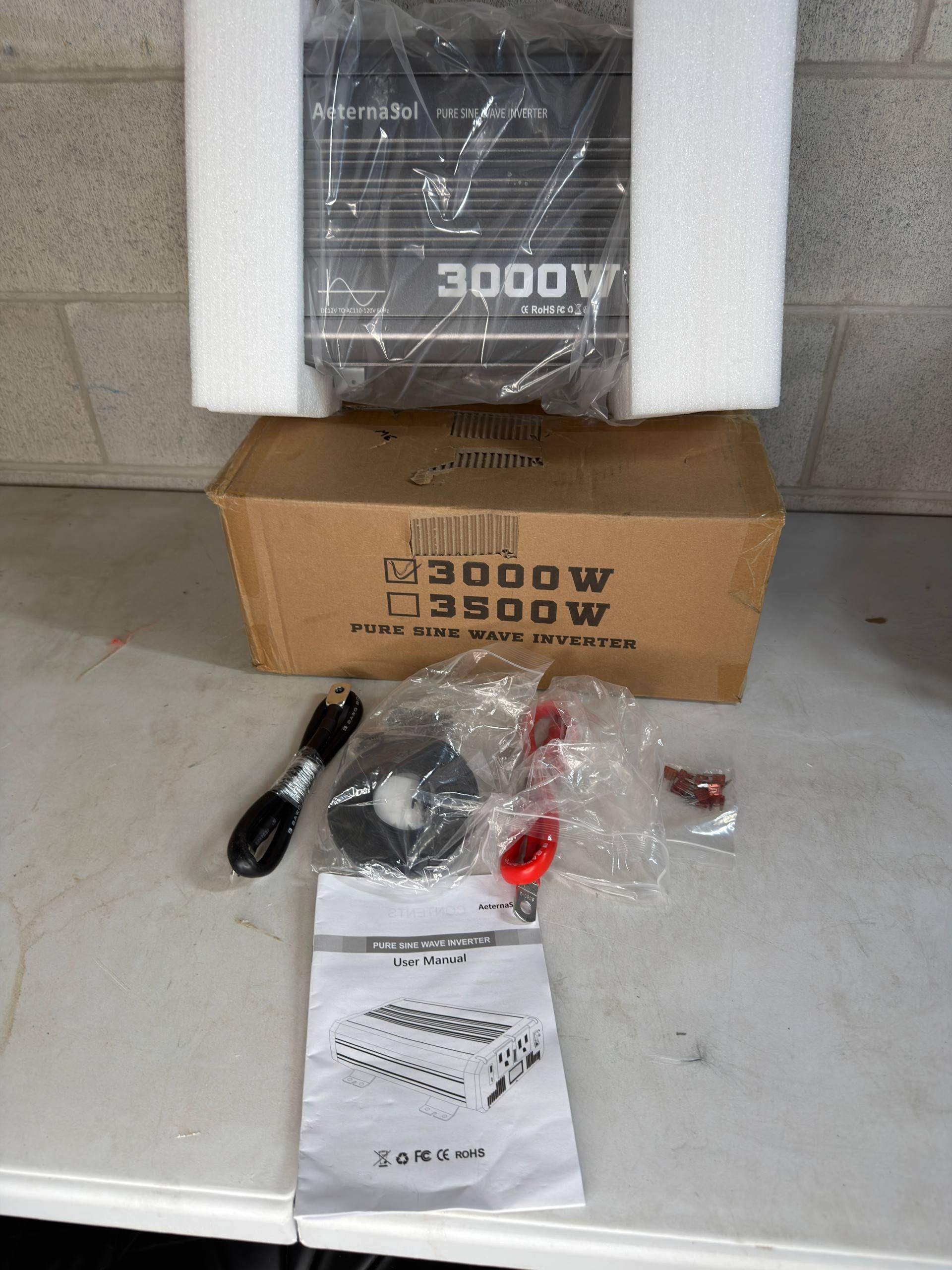 AeternaSol 3000W Pure Sine Wave Power Inverter - 6000W Peak - photo 2