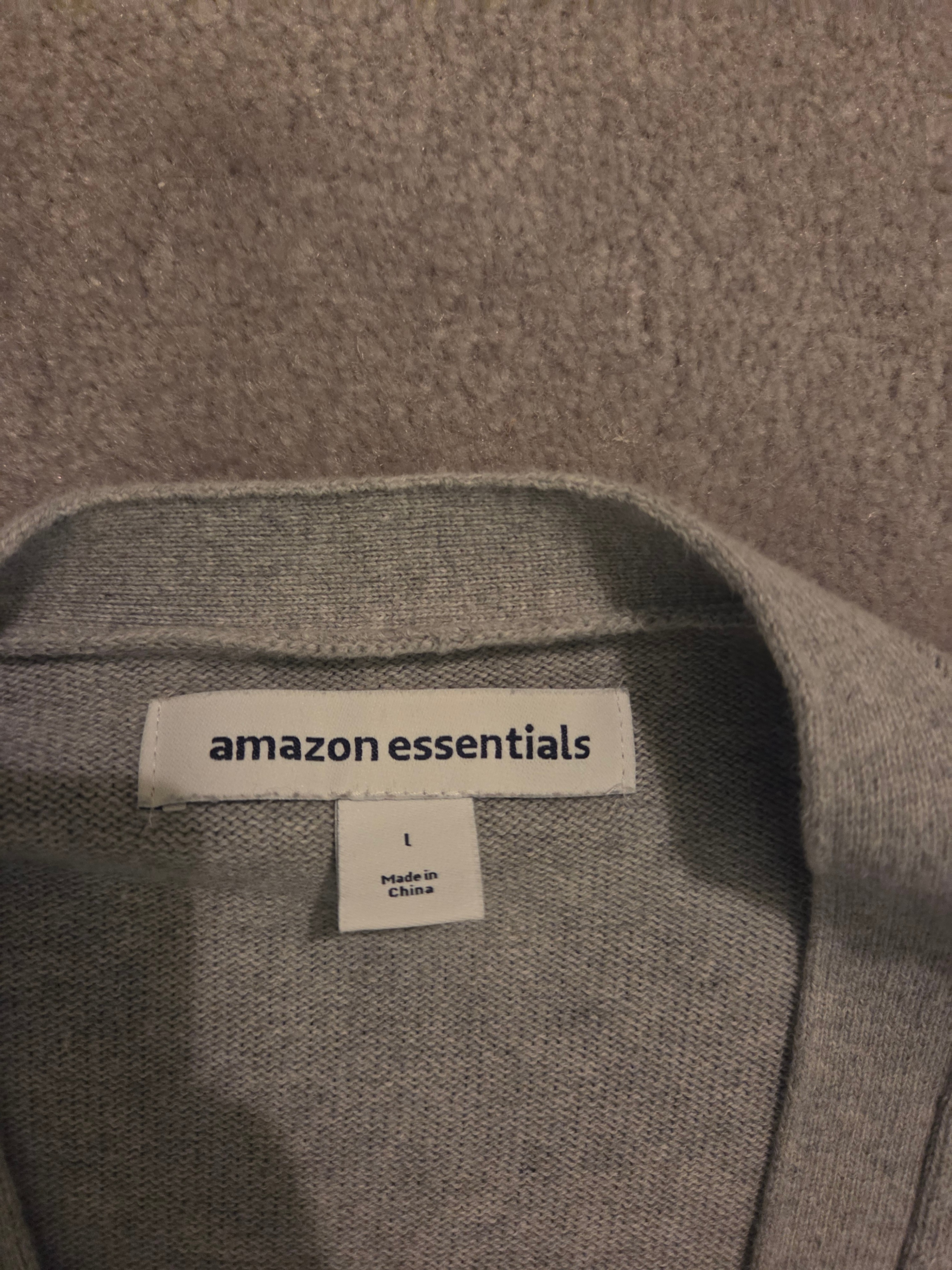 Amazon Essentials Men's V-Neck Cardigan Sweater, Gray (Large) - photo 2