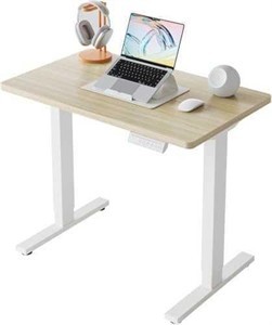 HUANUO 32 x 19" Electric Standing Desk — Light Walnut