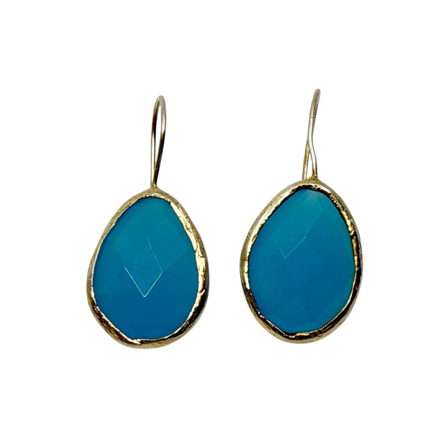 Sterling silver chalcedony earrings - GM1028 - photo 2
