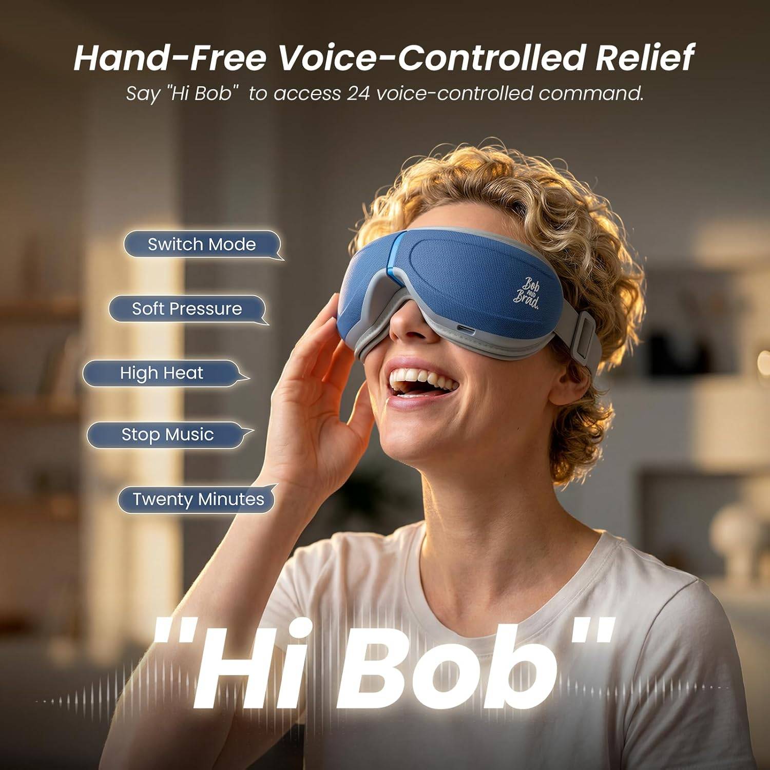 NEW~ BOB AND BRAD Eye Massager – Heat & Cooling – Voice Control - photo 3