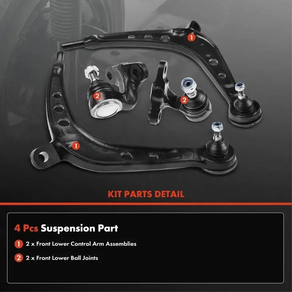 A-Premium Set of 4, Front Suspension Lower Control Arm - photo 2