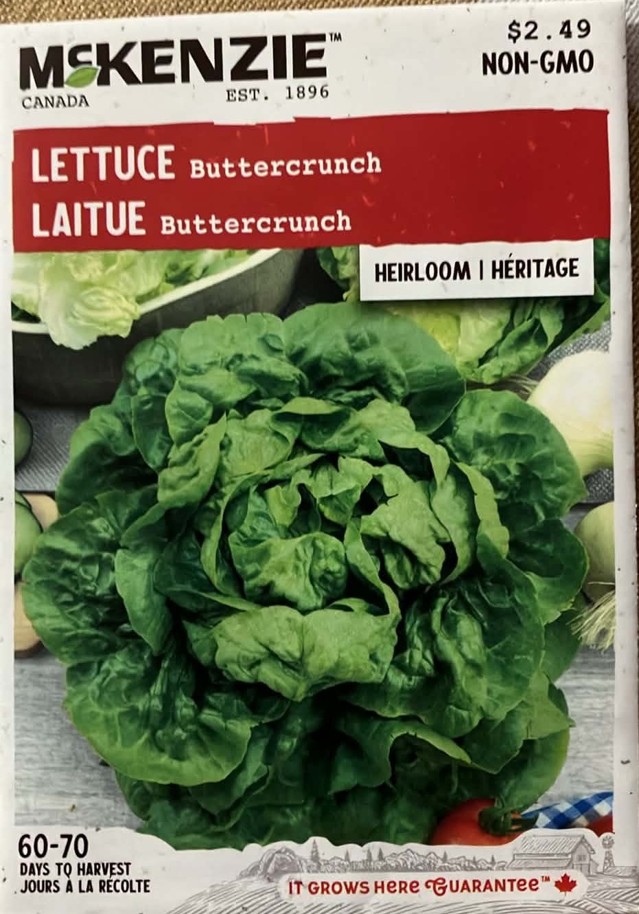 Lettuce Buttercrunch Seeds